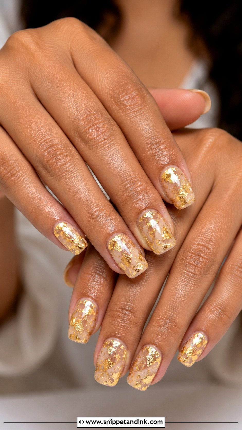 Gold Mehndi Indian Bridal Nails - Snippet and Ink - 20 Indian Golden Bridal Nail Art Ideas