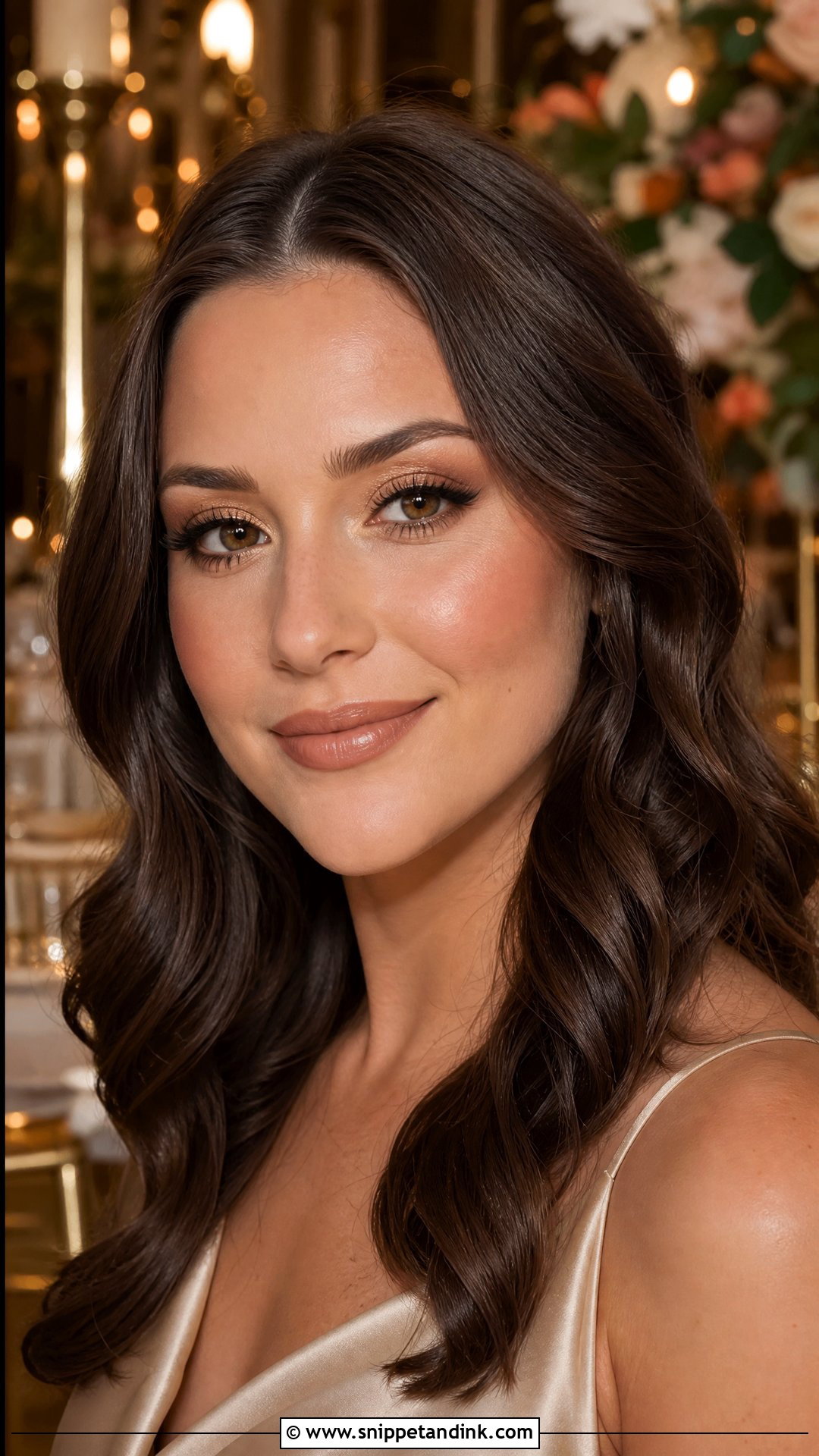 Gold Shimmer Wedding Makeup - Snippet and Ink - 30 Fall Wedding Makeup Ideas