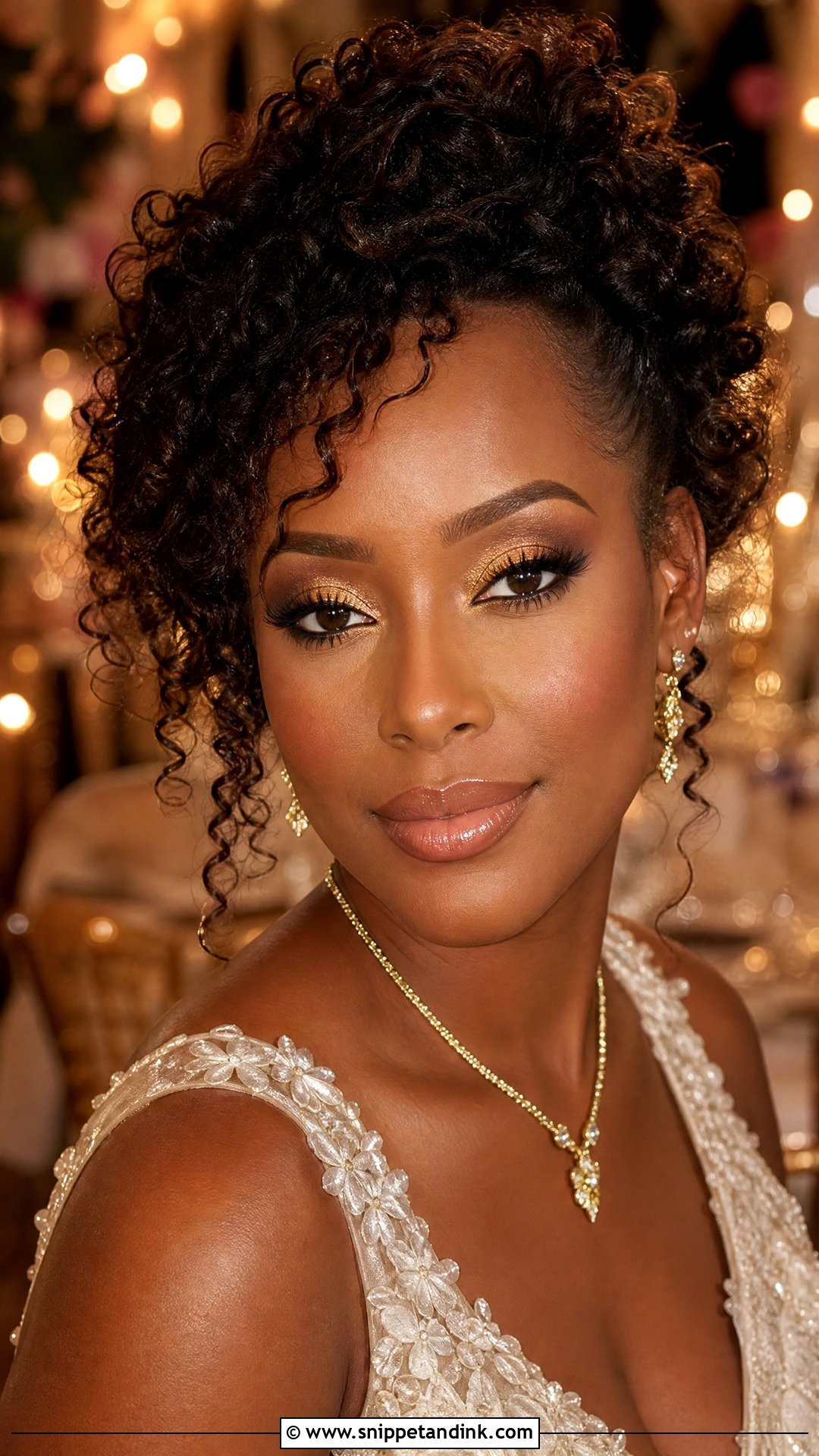 Gold Smokey Wedding Makeup - Snippet and Ink - 20 Smokey Wedding Makeup Ideas