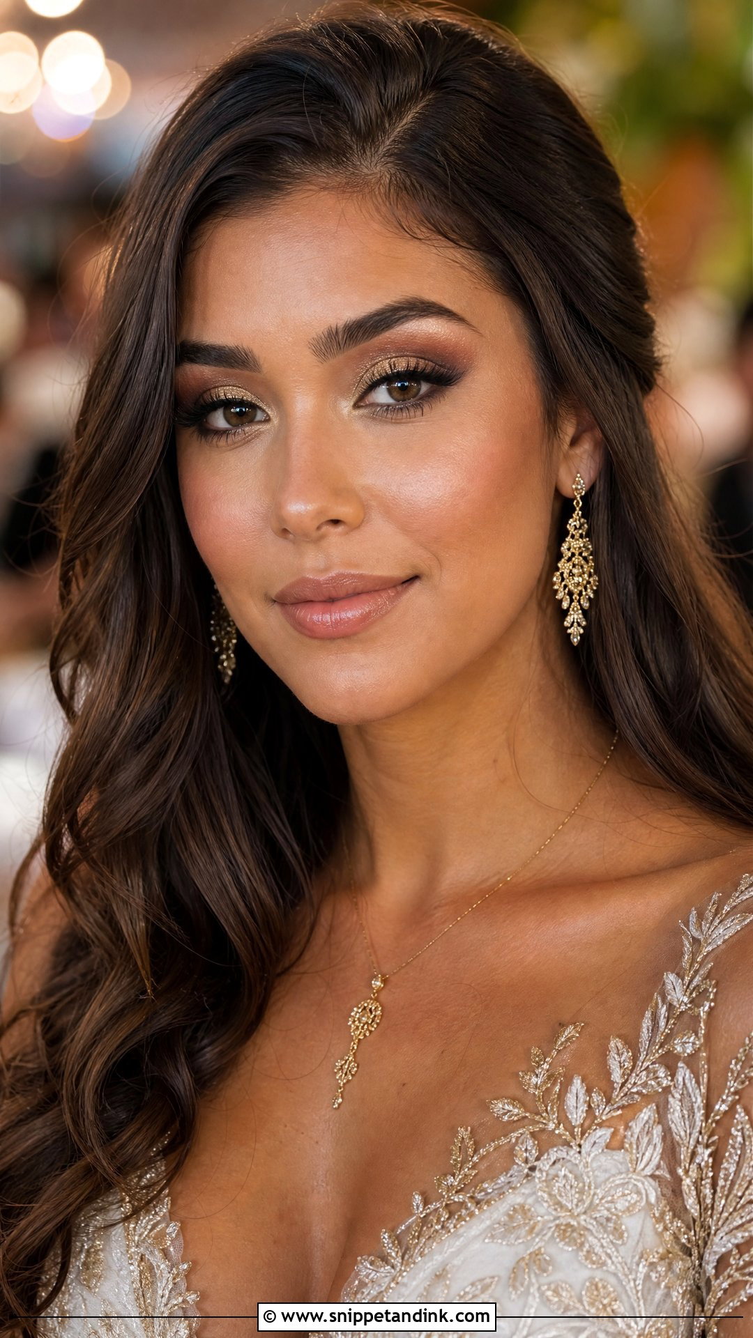 Gold Smoky Wedding Makeup - Snippet and Ink - 20 Smoky Wedding Makeup Ideas