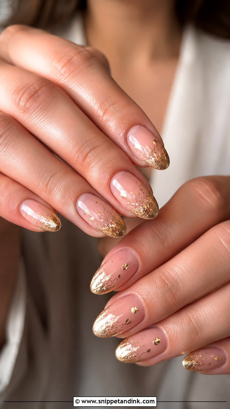 Gold Sparkle Wedding Nails - Snippet and Ink - 20 Sparkle Wedding Nails