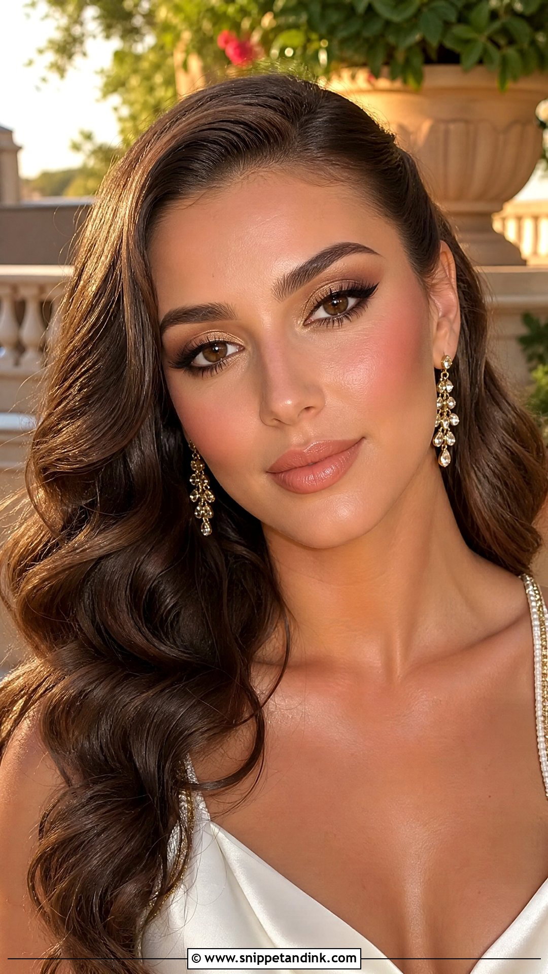 Gold Spring Wedding Makeup For Brown Eyes - Snippet and Ink - 20 Spring Wedding Makeup for Brown Eyes