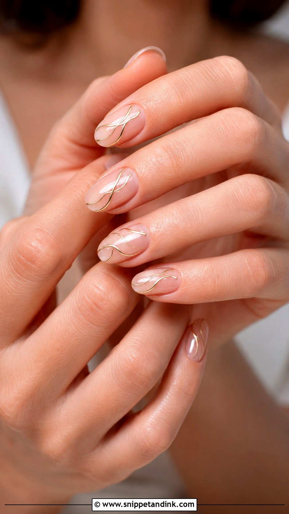 Gold Swirl Wedding Nails - Snippet and Ink - 20 Gold Wedding Nails for Bride