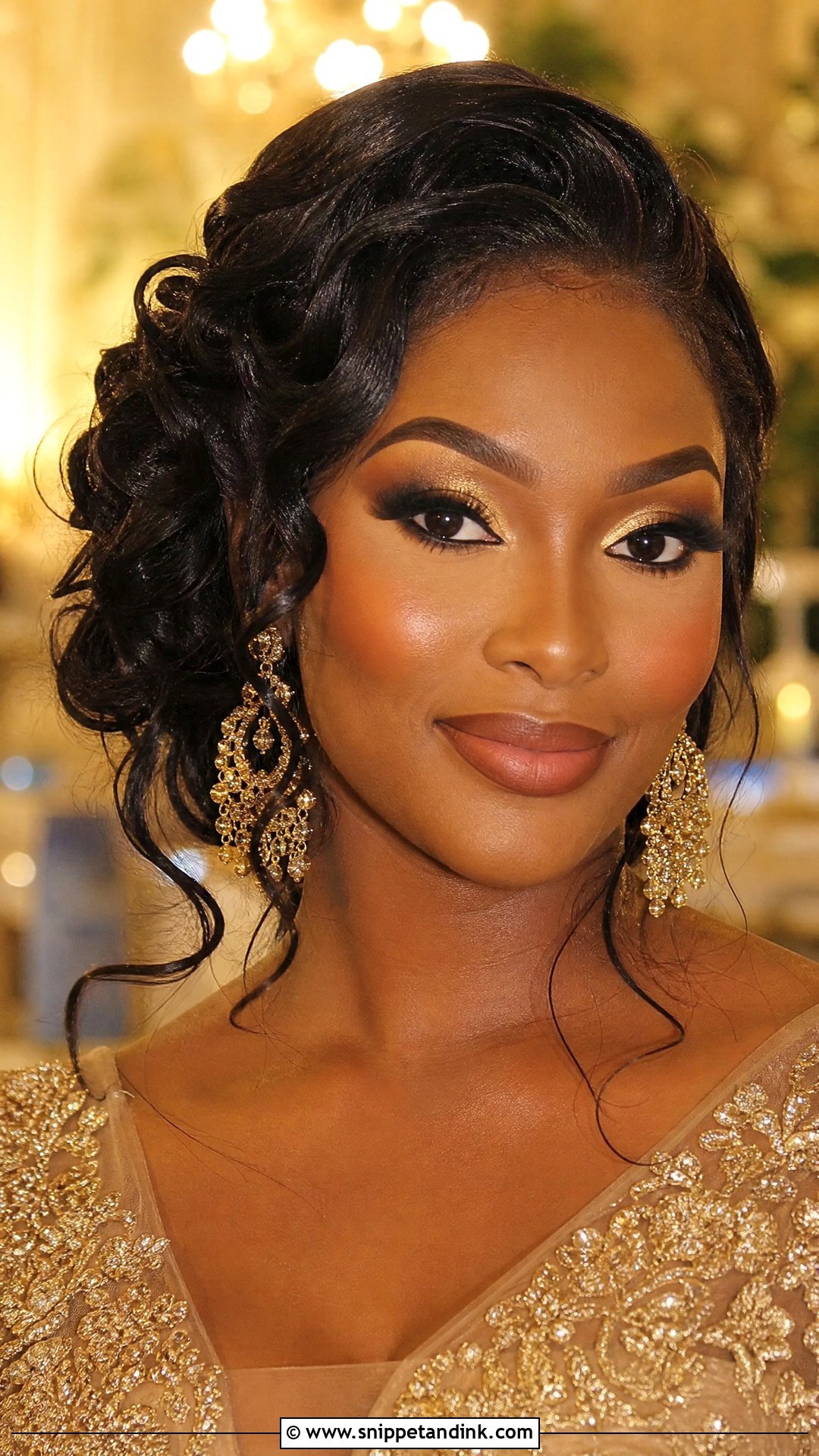 Gold Walima Bride Makeup - Snippet and Ink - 20 Walima Bride Makeup Ideas