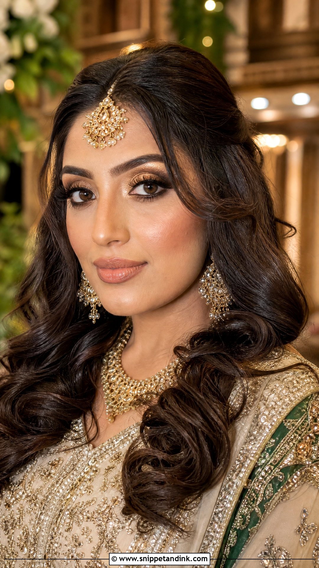 Gold Walima Makeup - Snippet and Ink - 30 Walima Makeup Ideas