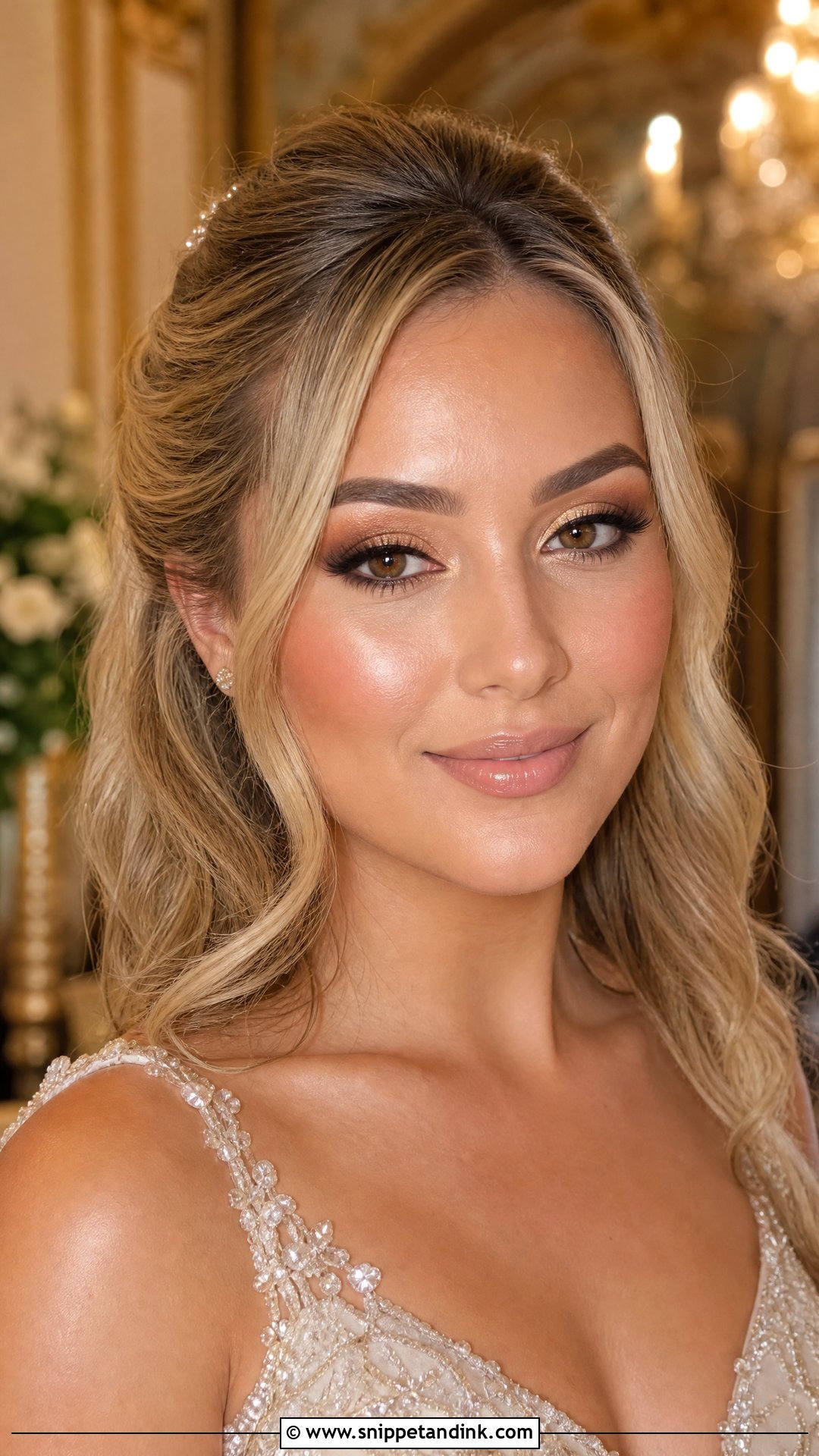 Gold Wedding Eye Makeup for Brown Eyes - Snippet and Ink - 20 Wedding Eye Makeup for Brown Eyes