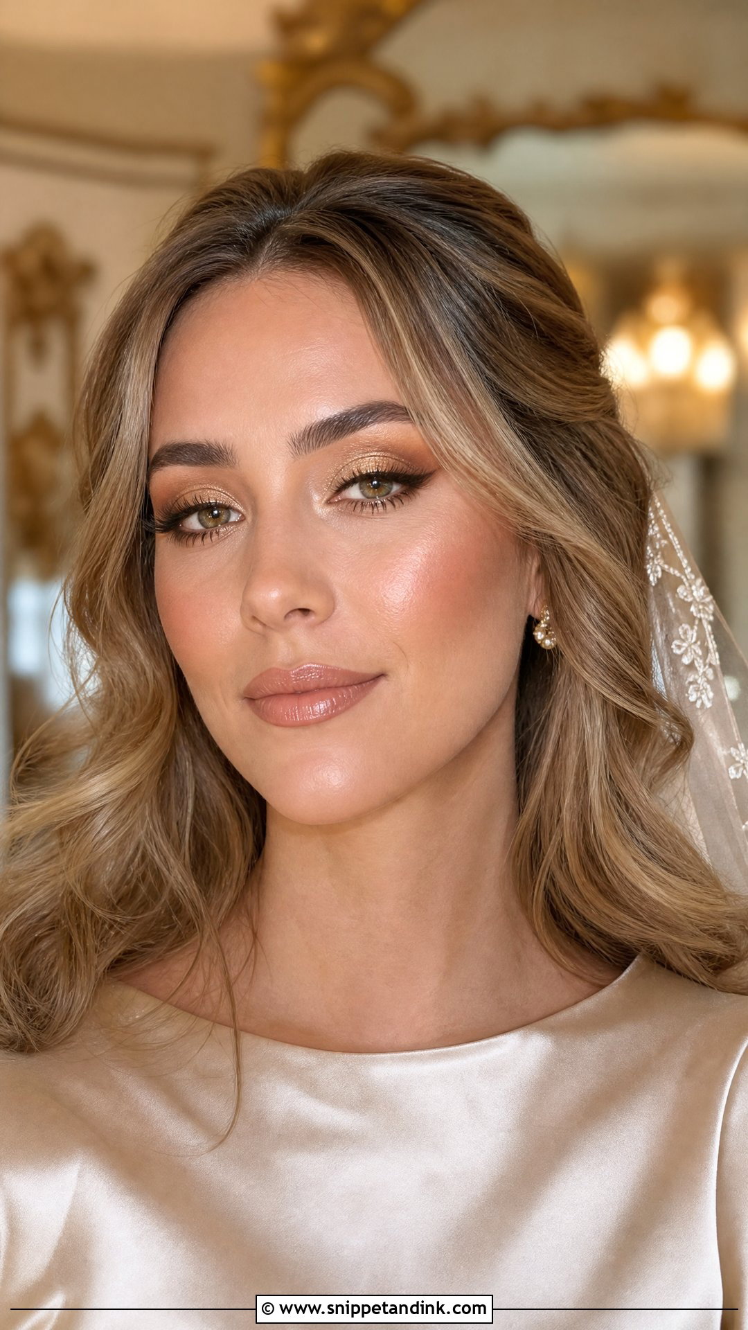 Gold Wedding Eyeshadow Look - Snippet and Ink - 20 Wedding Eyeshadow Looks