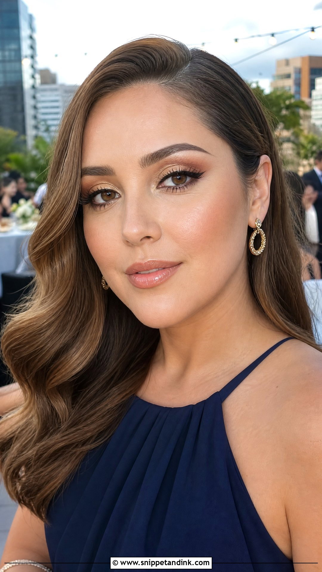 Gold Wedding Guest Makeup For Brown Eyes - Snippet and Ink - 20 Summer Wedding Guest Makeup for Brown Eyes