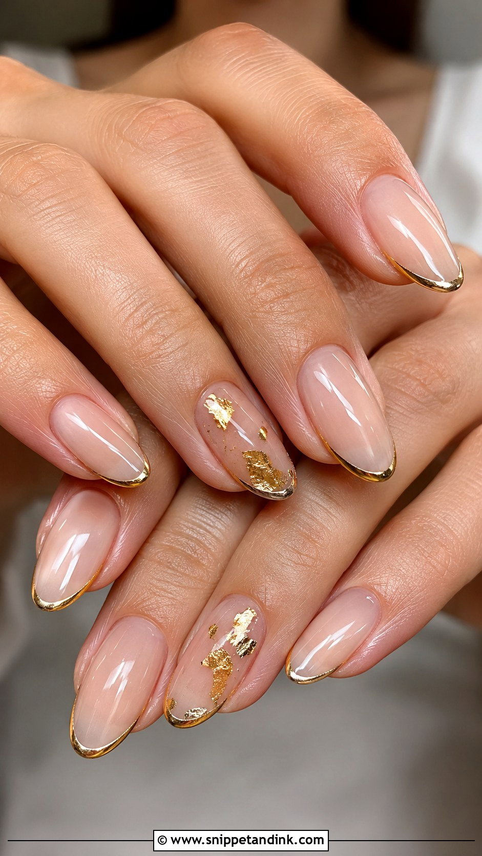 Gold Wedding Guest Nails - Snippet and Ink - 20 Classy Wedding Guest Nails