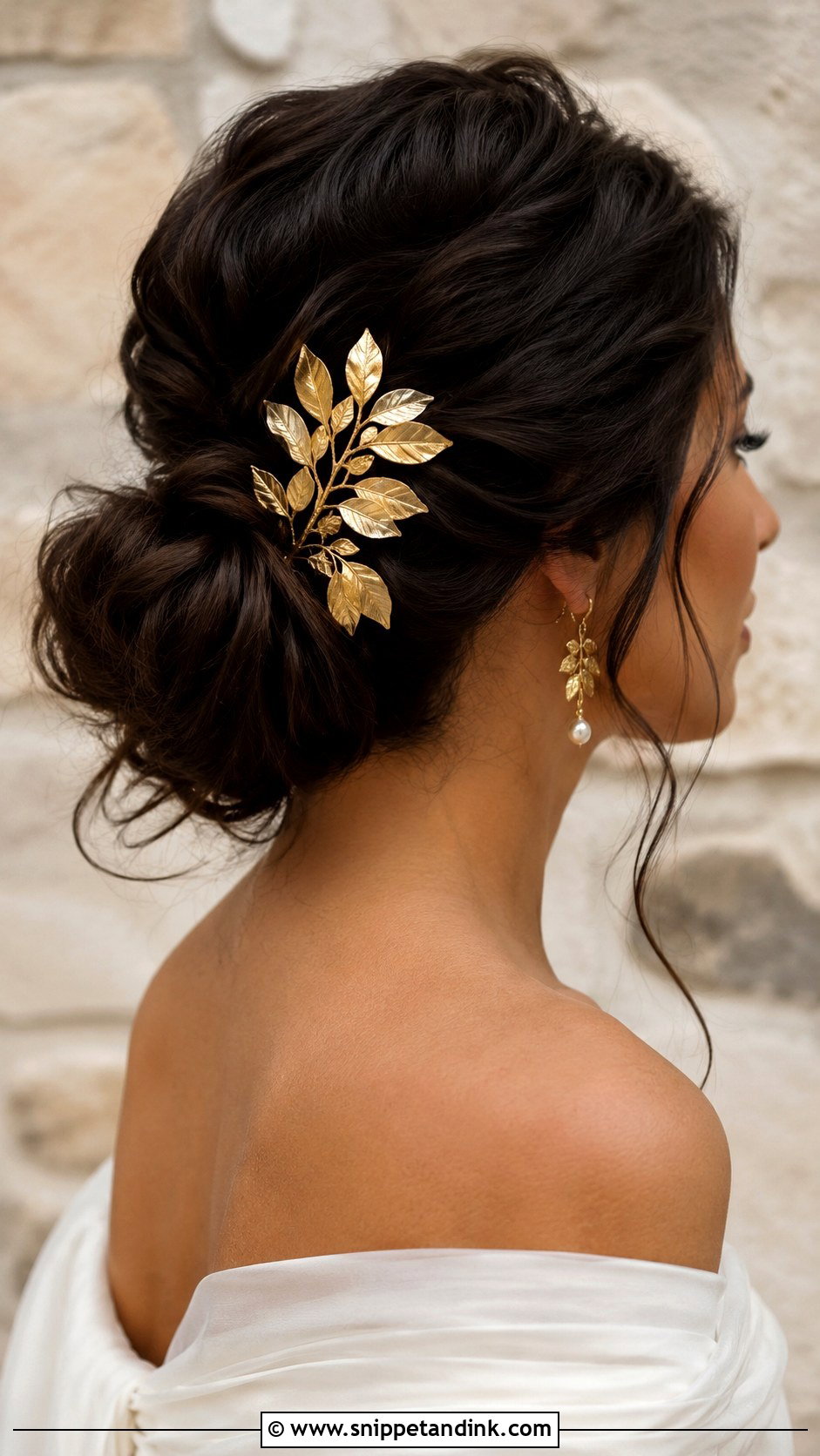 Gold Wedding Hair Clip - Snippet and Ink - 15 Wedding Hair Clip Ideas