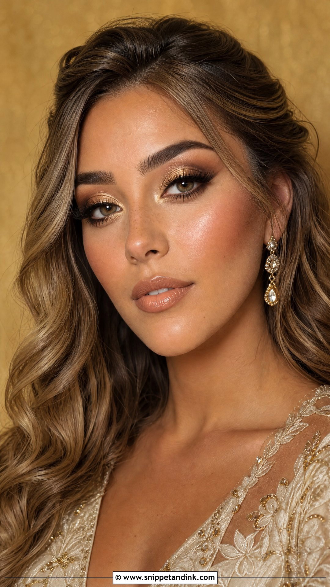 Gold Wedding Makeup - Snippet and Ink - 30 Wedding Makeup Looks