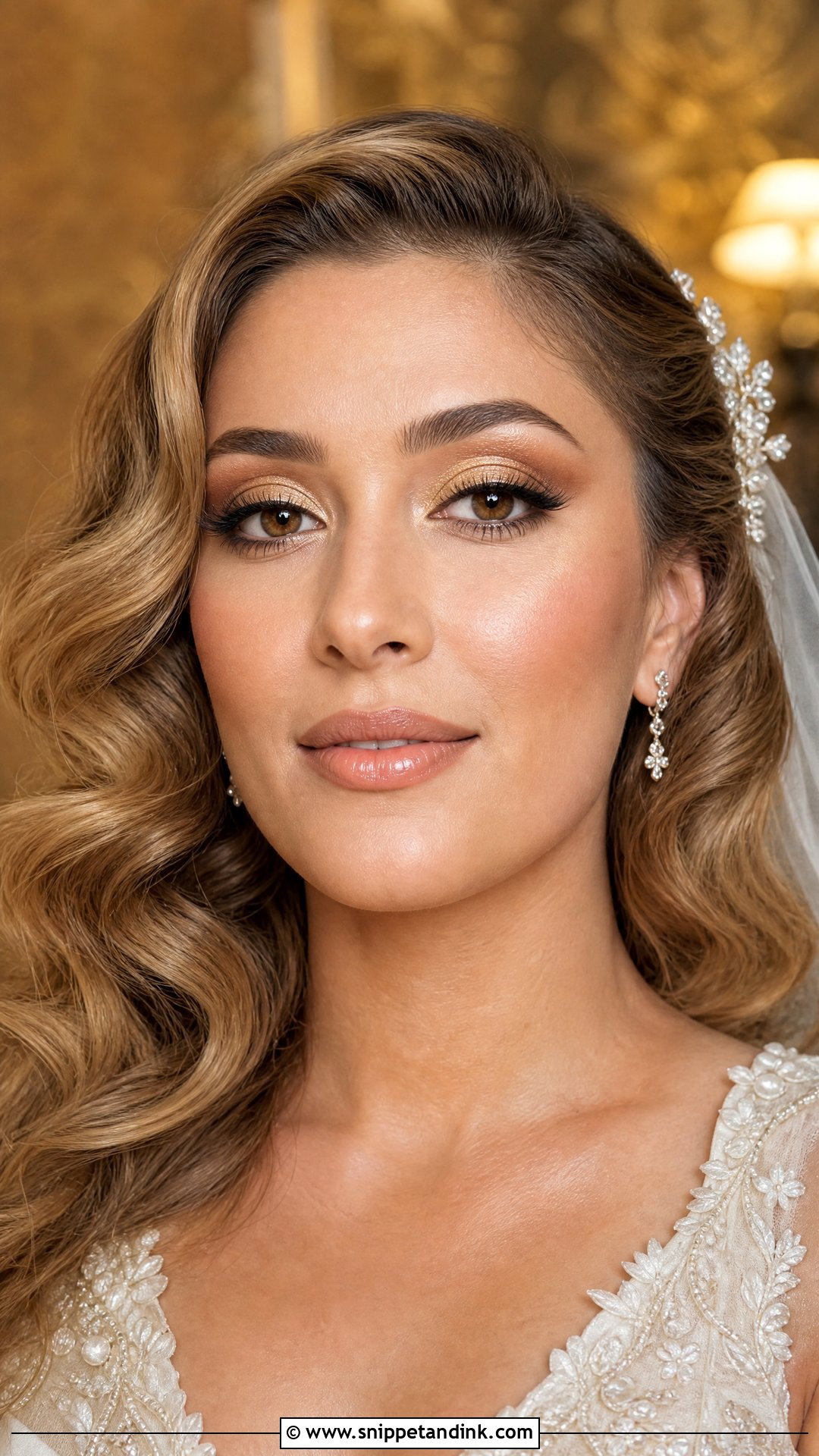 Gold Wedding Makeup - Snippet and Ink - 20 Classy Wedding Makeup Ideas