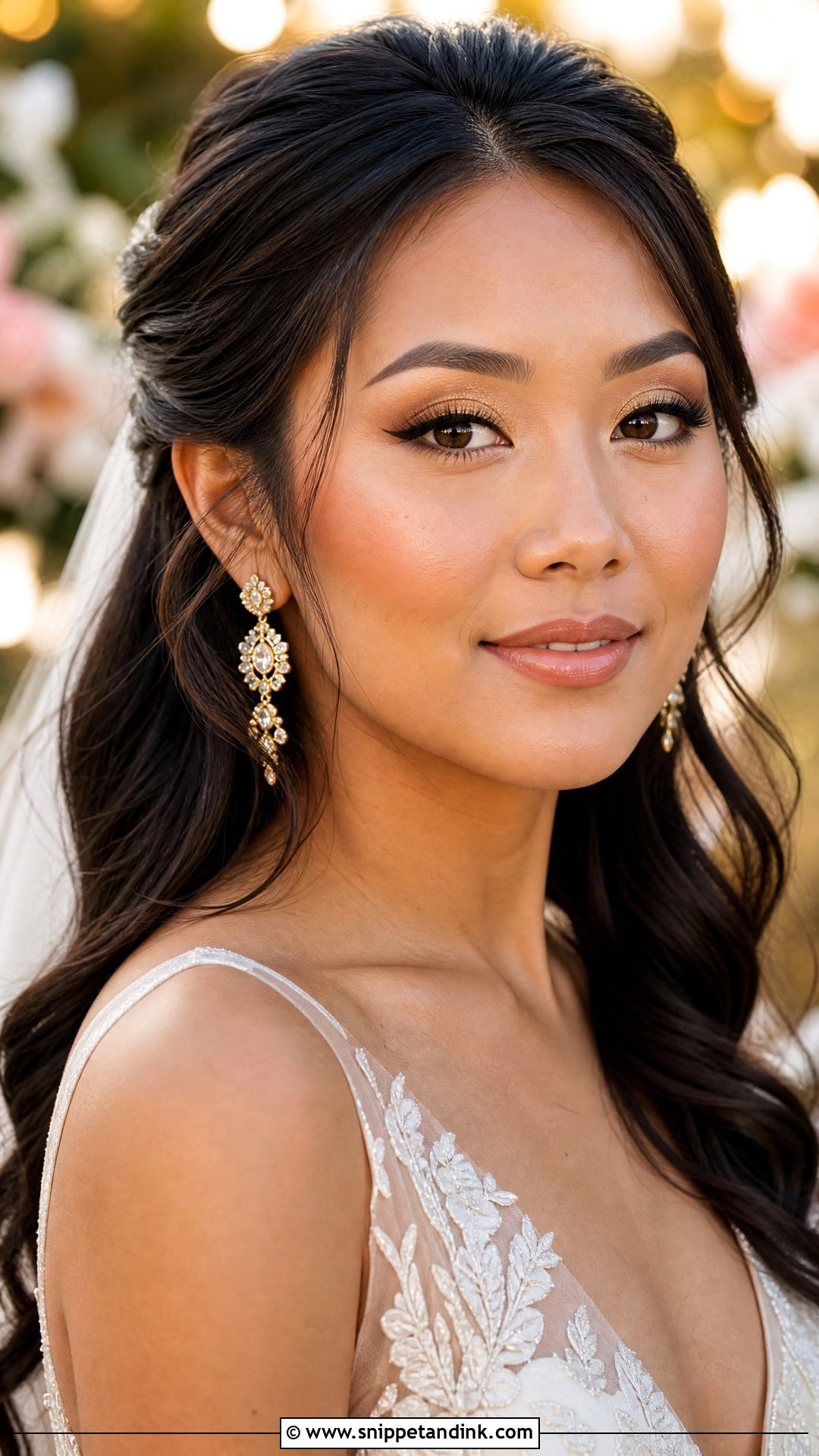 Gold Wedding Makeup - Snippet and Ink - 20 Wedding Makeup Inspo Ideas
