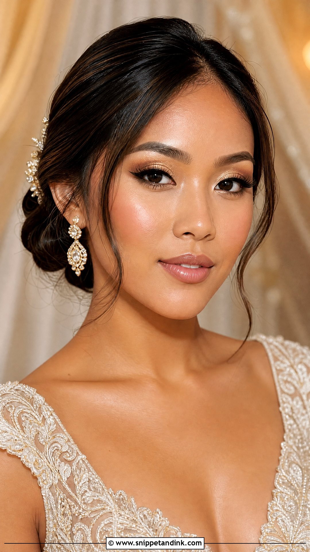 Gold Wedding Makeup - Snippet and Ink - 20 Wedding Makeup Styles