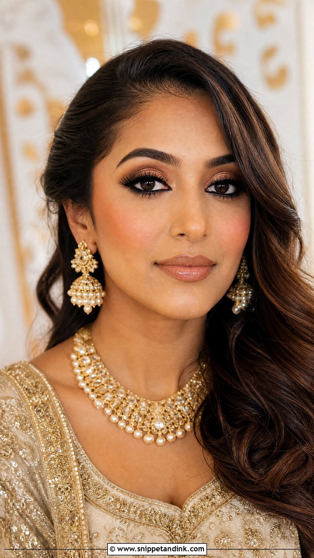 Gold Wedding Makeup For Black Eyes - Snippet and Ink - 20 Wedding Makeup for Black Eyes