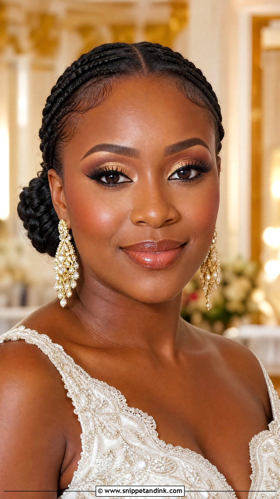 Gold Wedding Makeup For Black Women - Snippet and Ink - 25 Wedding Makeup Black Women