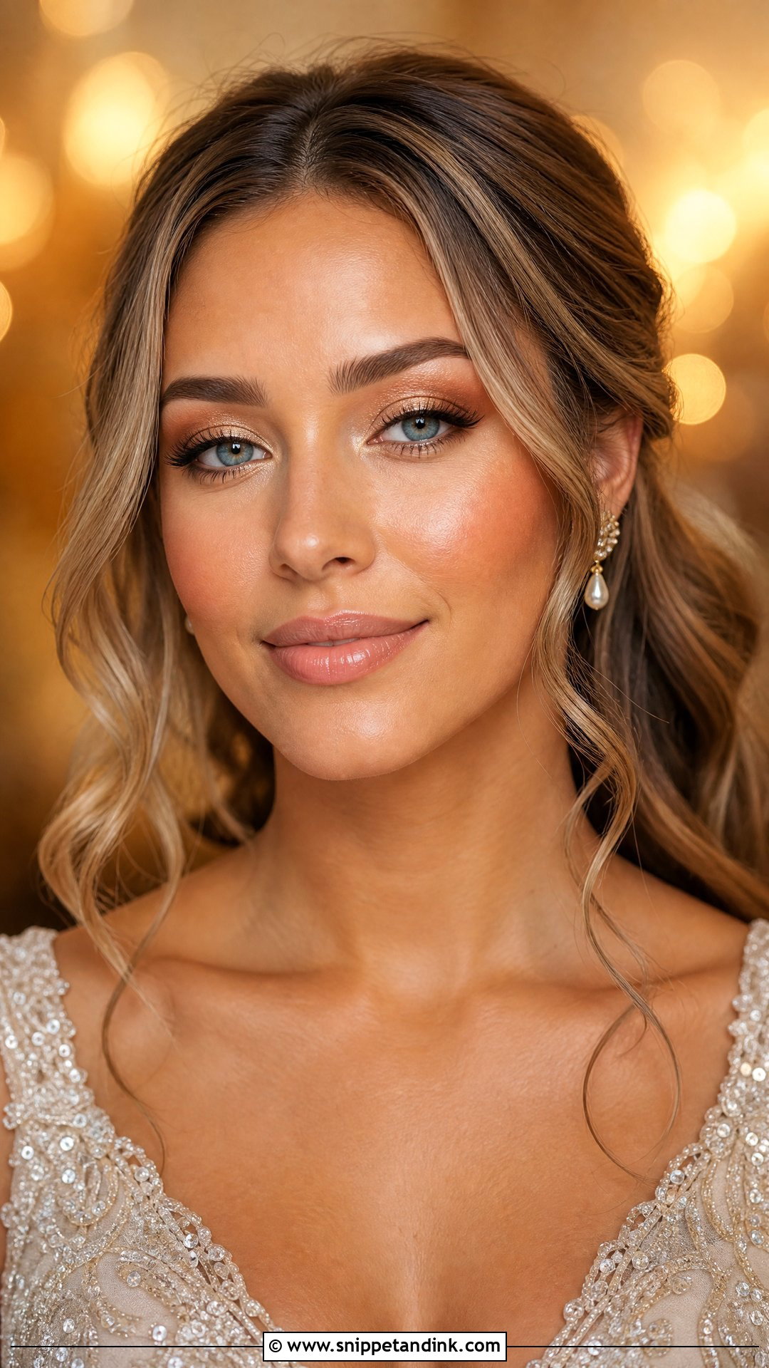 Gold Wedding Makeup For Blue Eyes - Snippet and Ink - 20 Simple Wedding Makeup for Blue Eyes