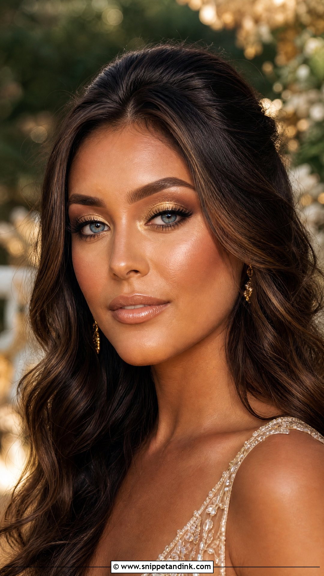 Gold Wedding Makeup For Blue Eyes Brunette - Snippet and Ink - 25 Wedding Makeup for Blue Eyes Brunette