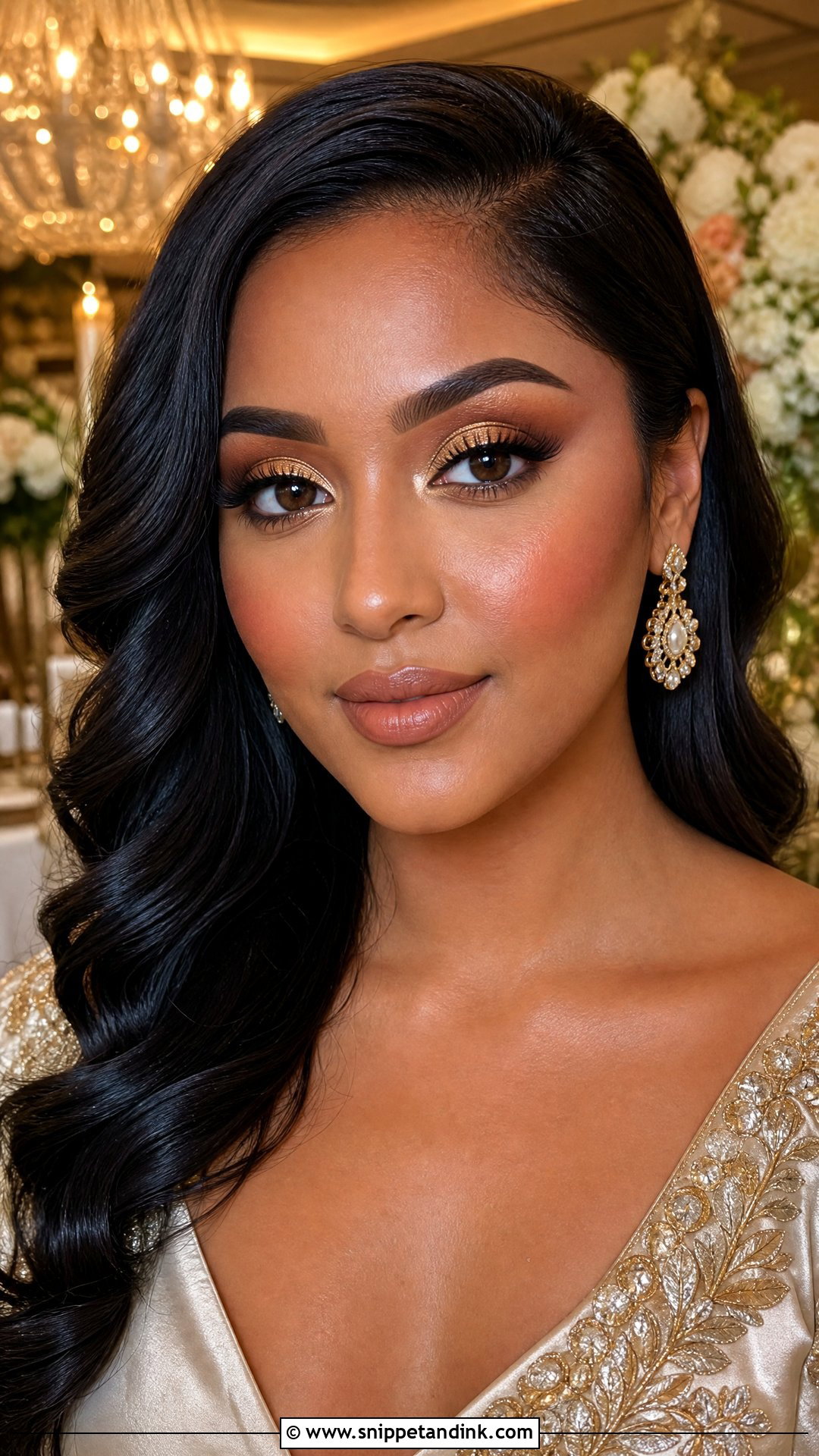 Gold Wedding Makeup For Brown Eyes - Snippet and Ink - 20 Wedding Day Makeup for Bride Brown Eyes
