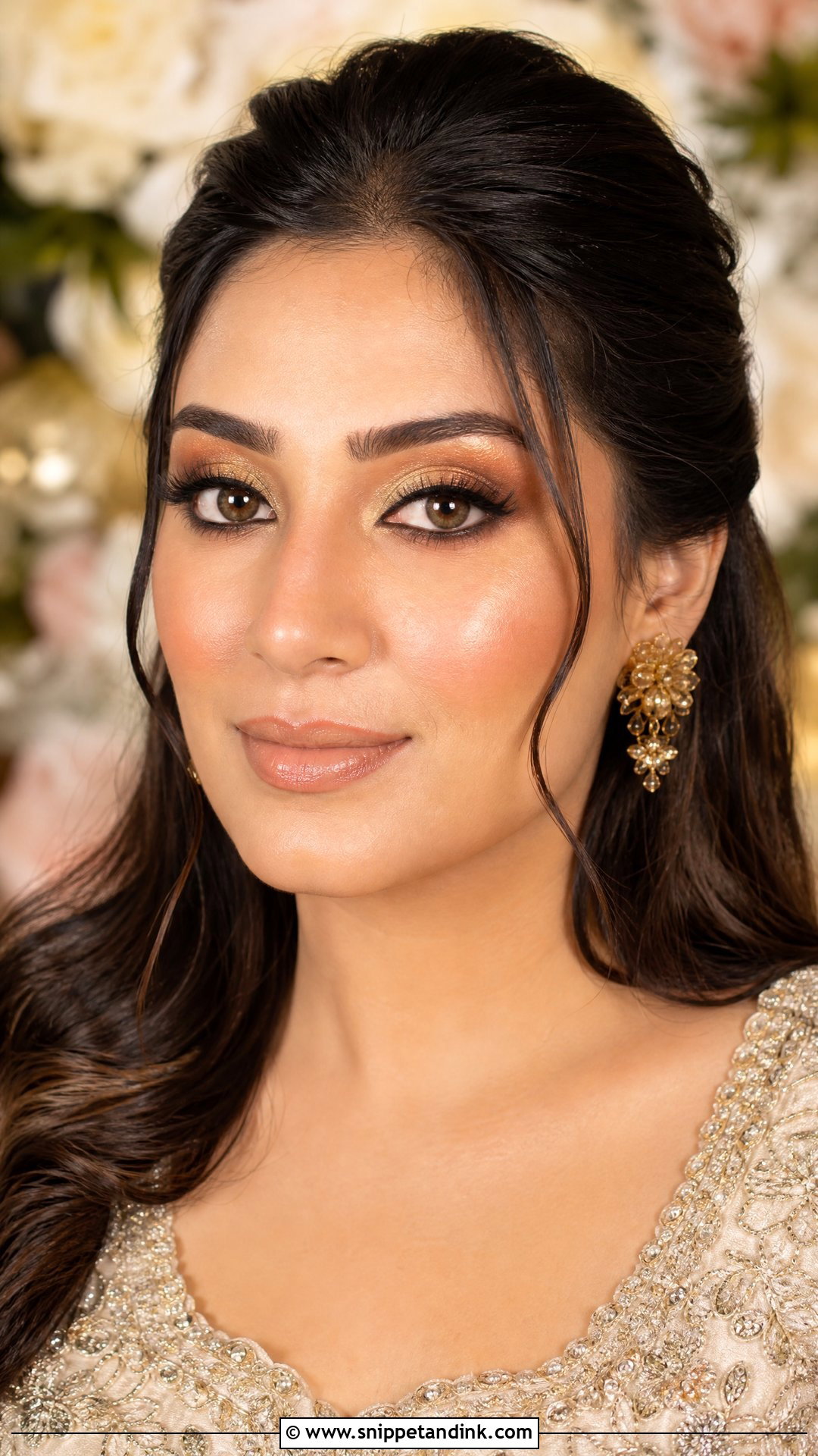 Gold Wedding Makeup For Brown Eyes - Snippet and Ink - 20 Wedding Makeup Ideas for Brown Eyes