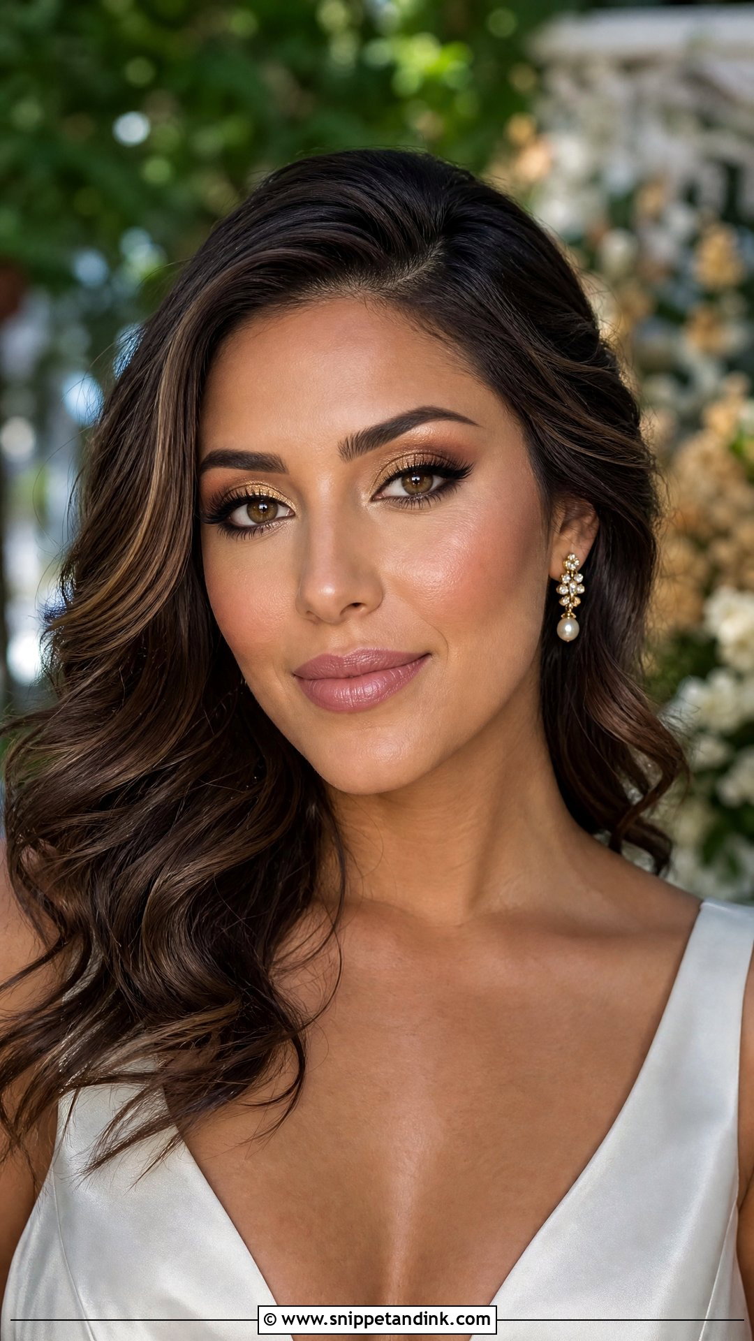 Gold Wedding Makeup For Brunettes - Snippet and Ink - 25 Wedding Makeup for Brunettes
