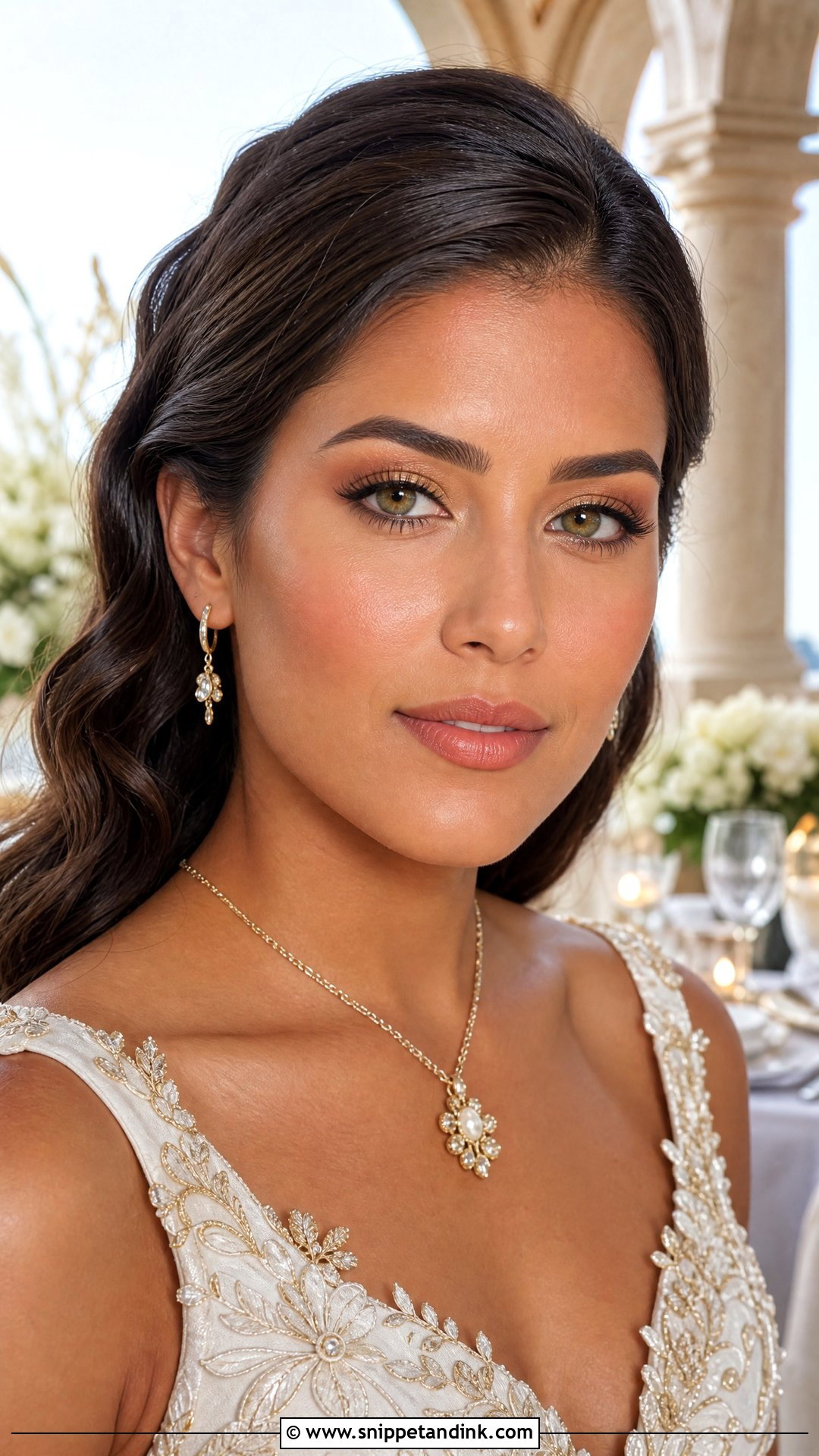 Gold Wedding Makeup For Green Eyes - Snippet and Ink - 20 Wedding Makeup for Green Eyes and Brown Hair
