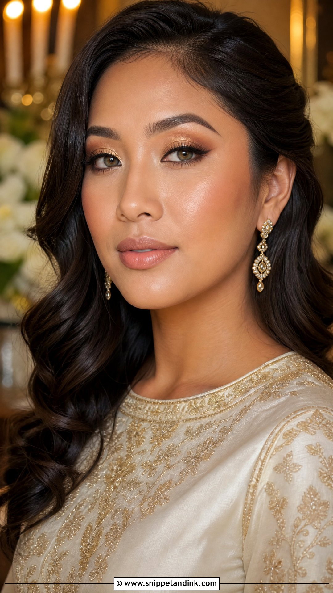 Gold Wedding Makeup For Green Eyes - Snippet and Ink - 20 Glowy Wedding Makeup for Green Eyes