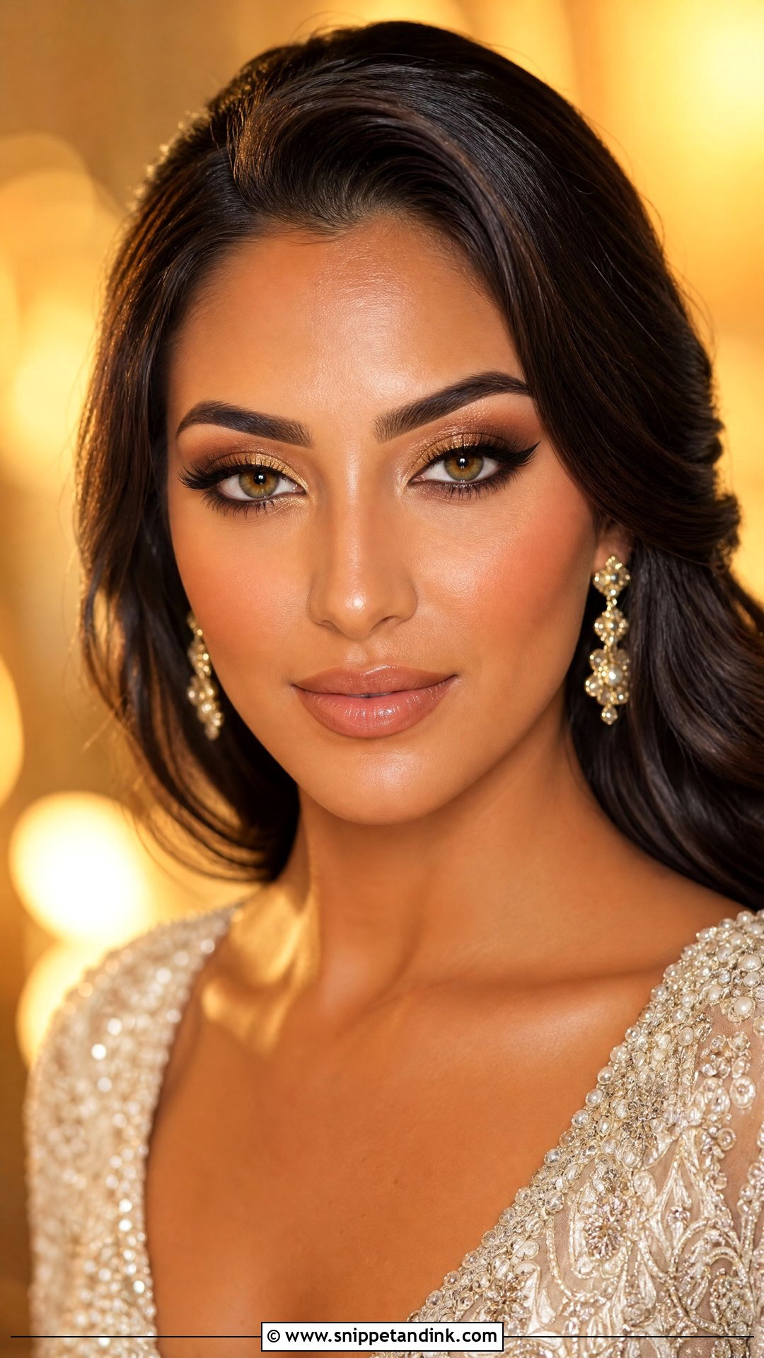 Gold Wedding Makeup For Hazel Eyes Brunette - Snippet and Ink - 20 Wedding Makeup for Hazel Eyes Brunette