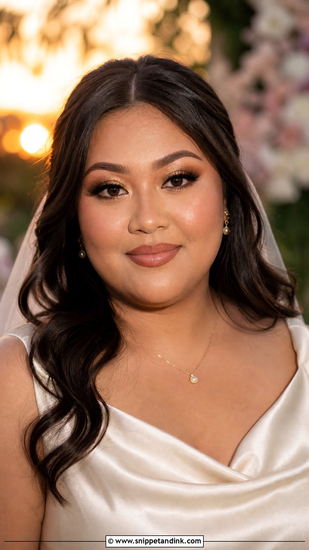 Gold Wedding Makeup For Round Face - Snippet and Ink - 20 Wedding Makeup Round Face Ideas