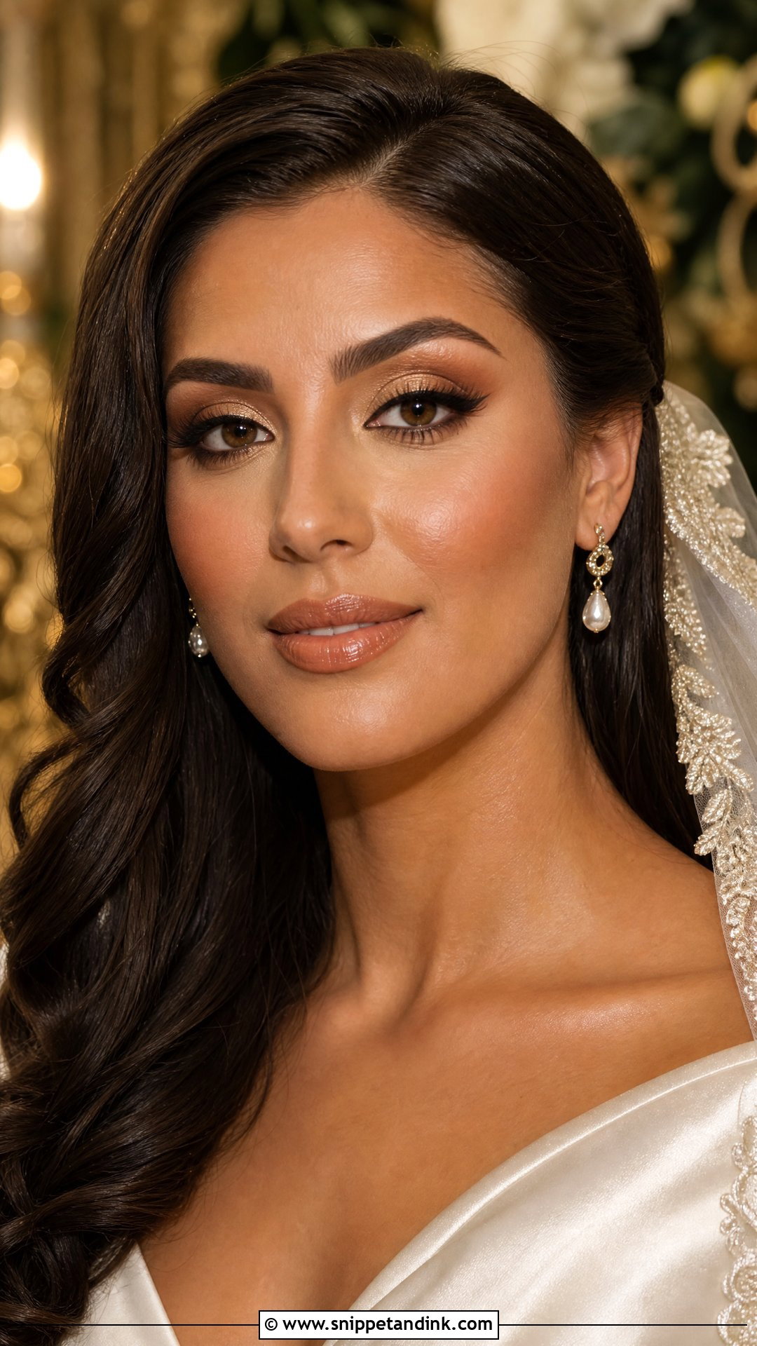 Gold Wedding Makeup for Hooded Eyes - Snippet and Ink - 25 Wedding Makeup for Hooded Eyes