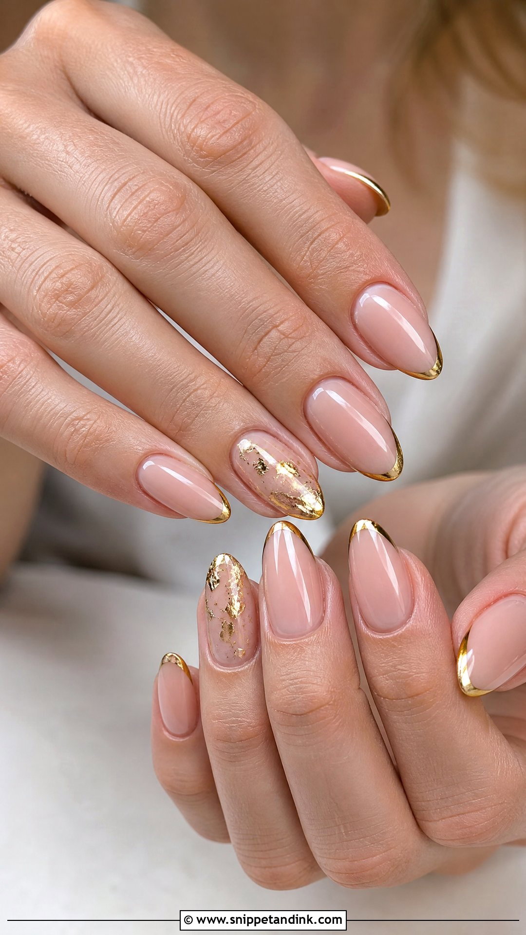 Gold Wedding Nails - Snippet and Ink - 25 Best Wedding Nails