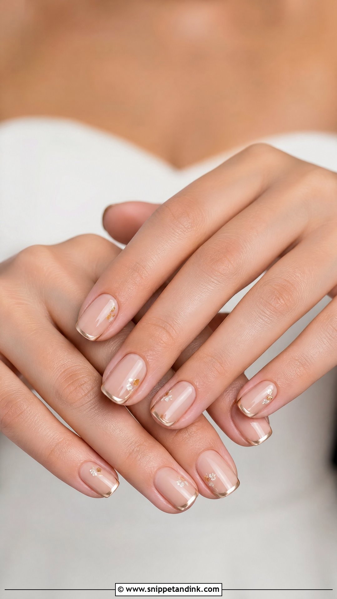 Gold Wedding Nails For Bridesmaids - Snippet and Ink - 25 Gold Wedding Nails