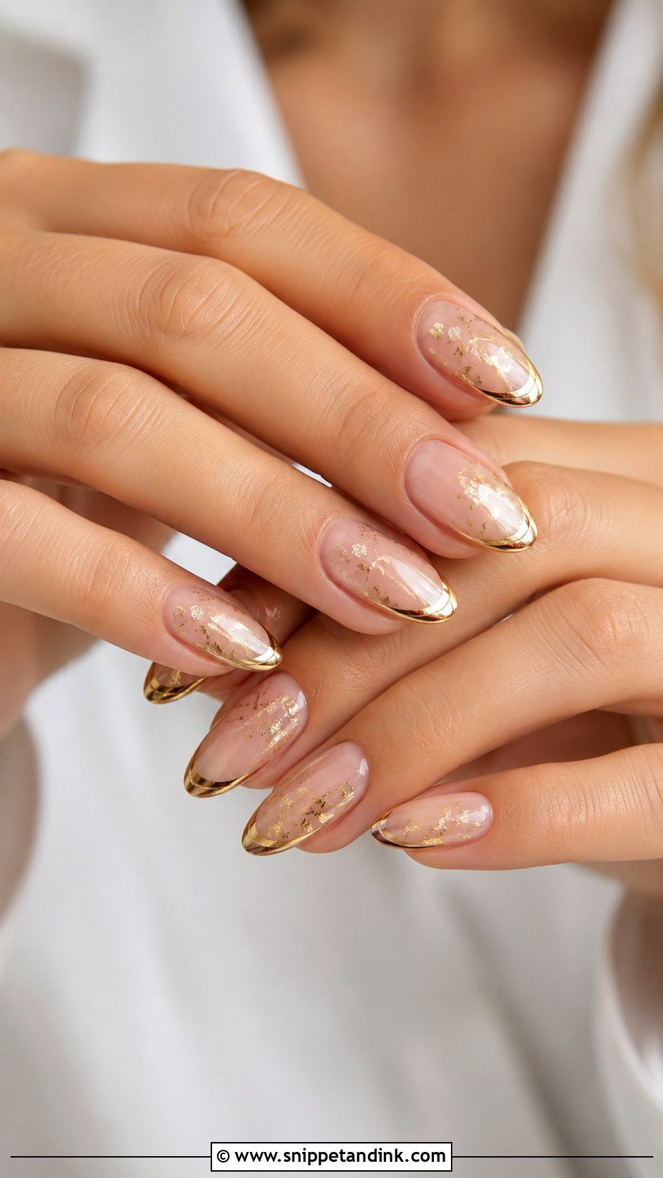 Gold Wedding Nails - Snippet and Ink - 20 Modern Wedding Nails