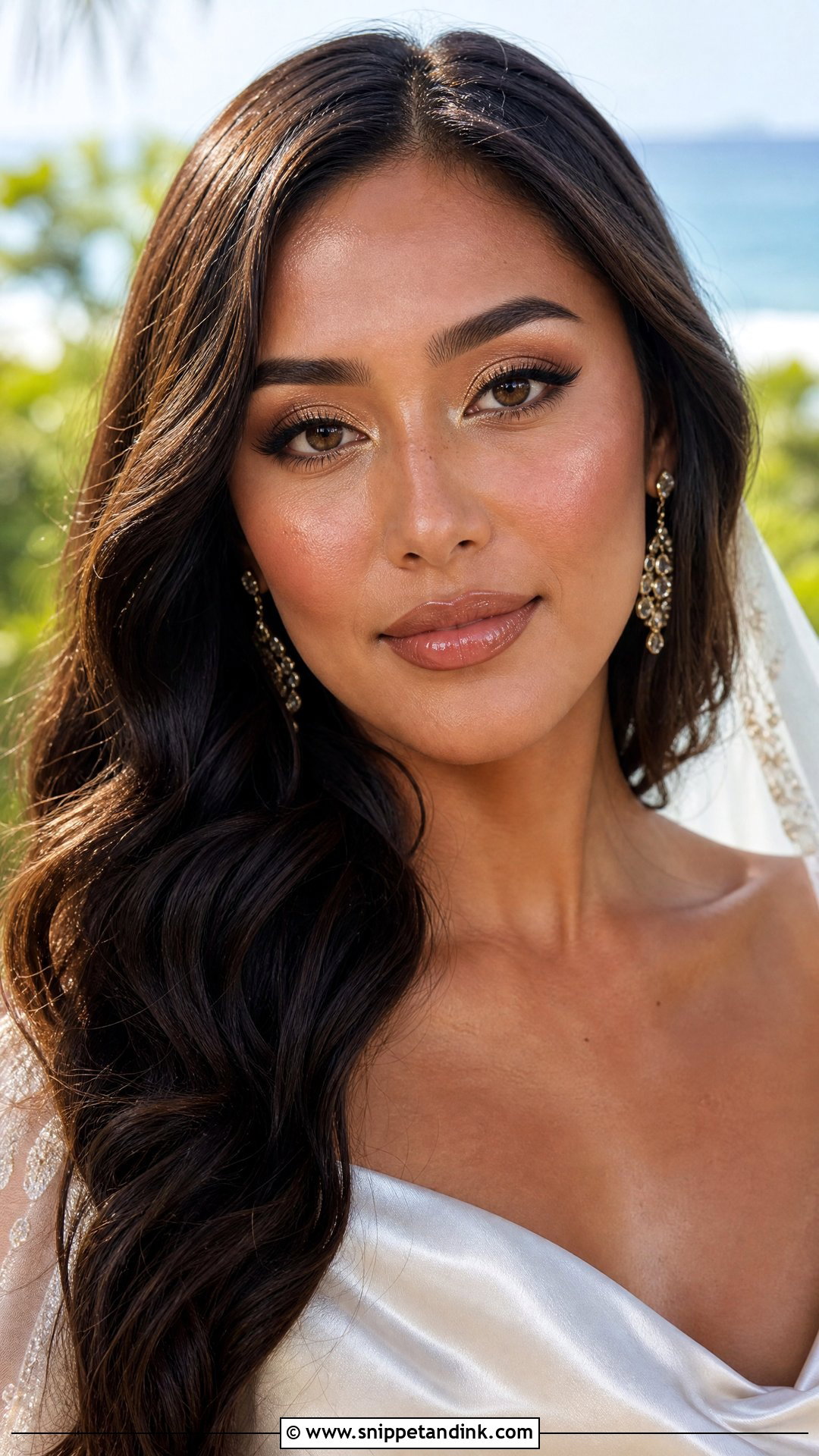 Golden Bridal Makeup For Blue Eyes - Snippet and Ink - 20 Bridal Glam Makeup for Blue Eyes