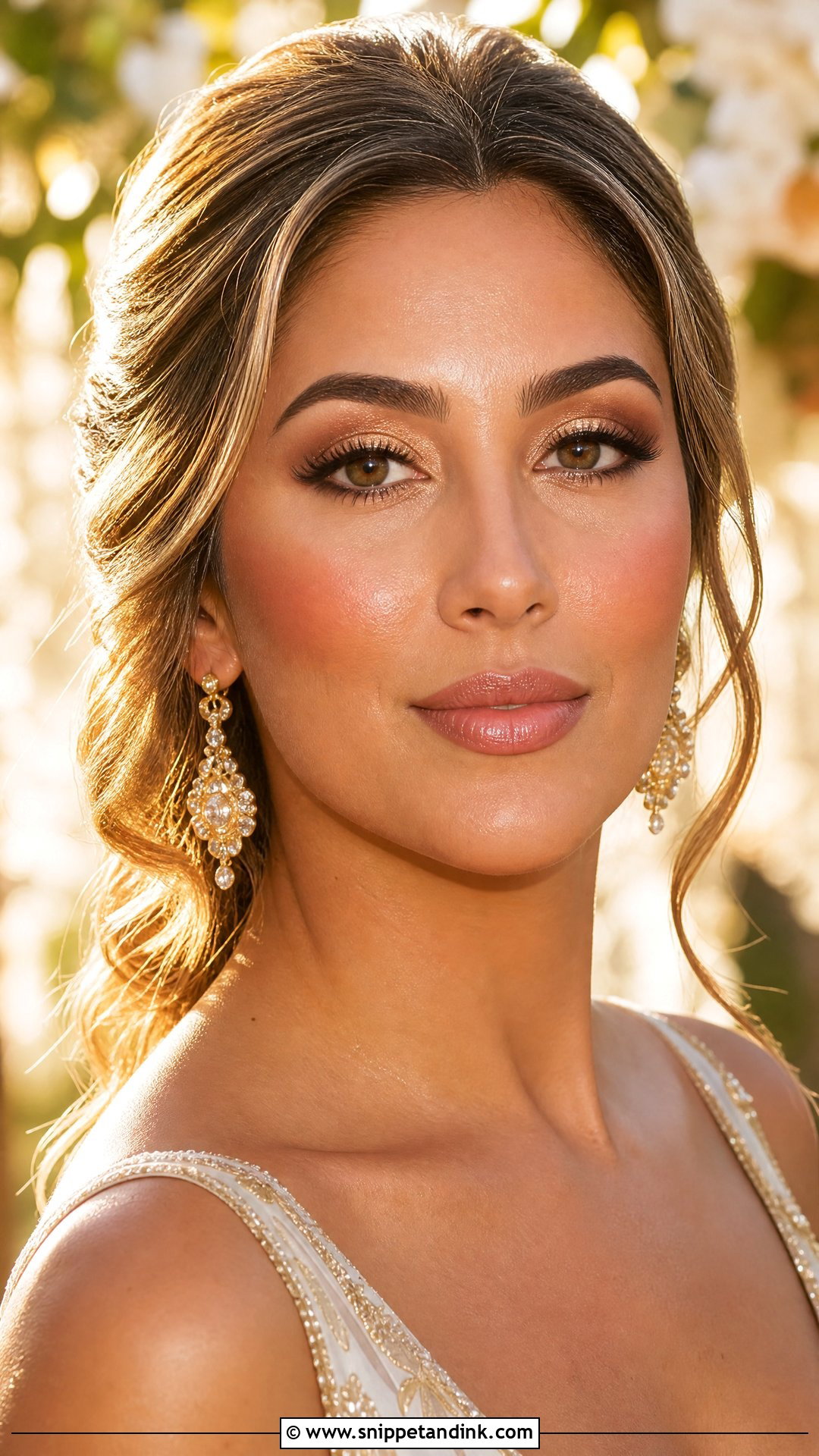 Golden Bridal Makeup For Olive Skin - Snippet and Ink - 20 Wedding Makeup Olive Skin Ideas
