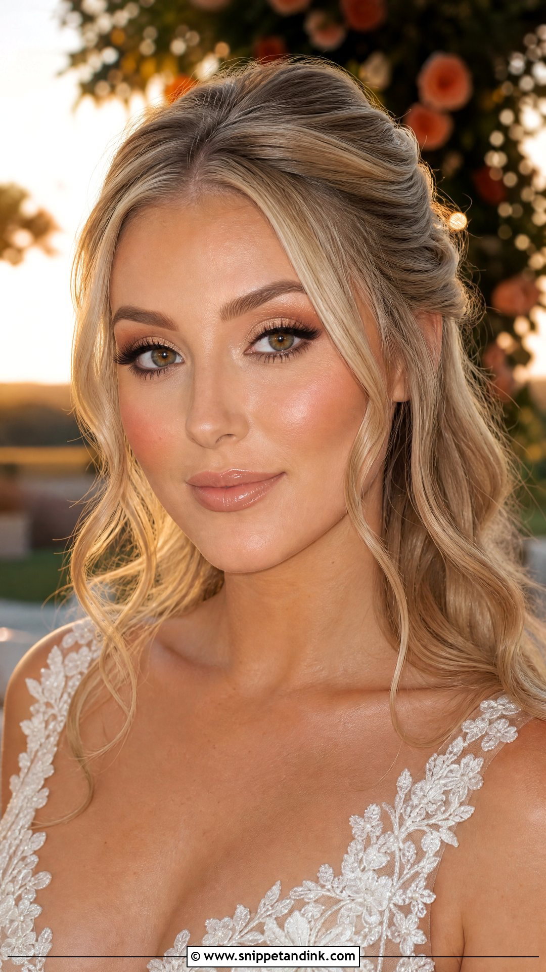 Golden Bronze Bridal Makeup - Snippet and Ink - 25 Bronze Wedding Makeup Ideas