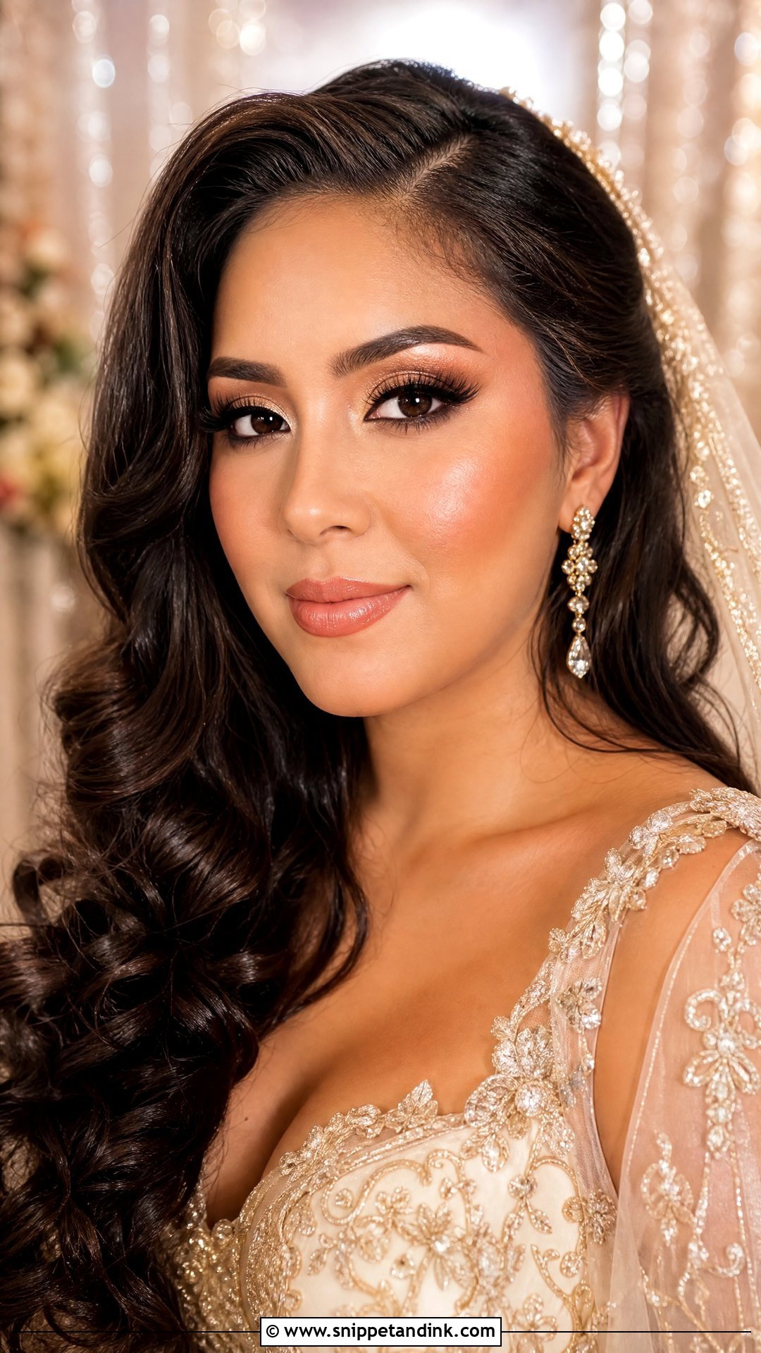 Golden Brown Bridal Makeup - Snippet and Ink - 20 Brown Bridal Makeup Ideas