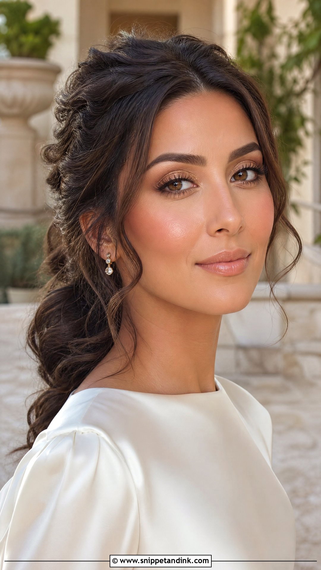 Golden Dewy Wedding Makeup - Snippet and Ink - 20 Golden Wedding Makeup Ideas