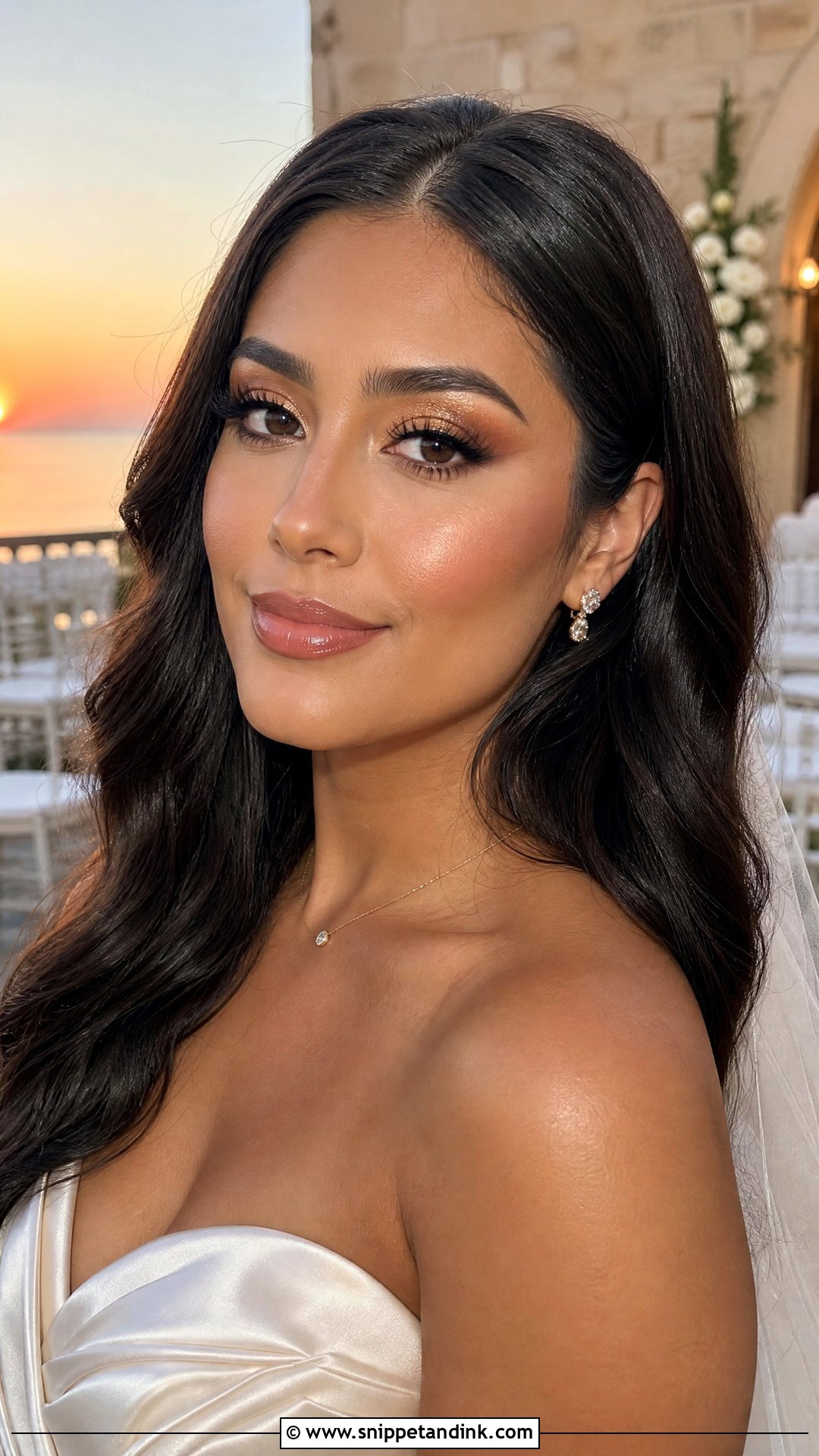 Golden Glow Bridal Makeup - Snippet and Ink - 20 Sultry Bridal Makeup Ideas