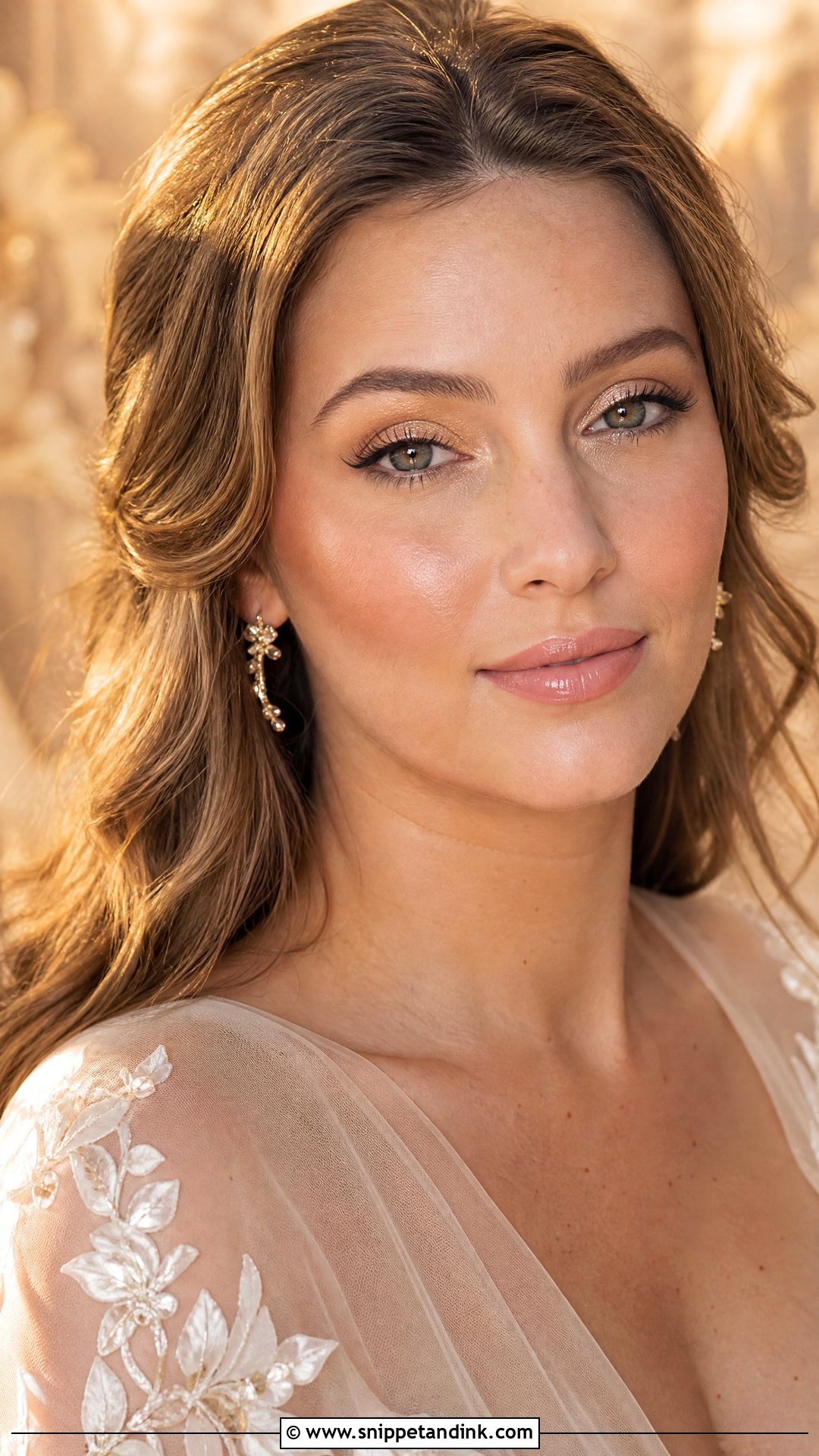 Golden Glow Bridal Makeup - Snippet and Ink - 20 Golden Bridal Makeup Ideas
