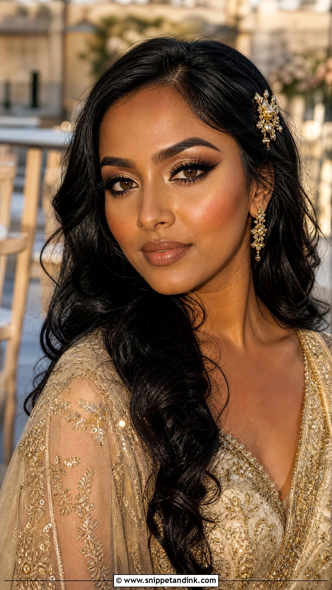 Golden Goddess Wedding Makeup - Snippet and Ink - 20 Fantasy Wedding Makeup Ideas
