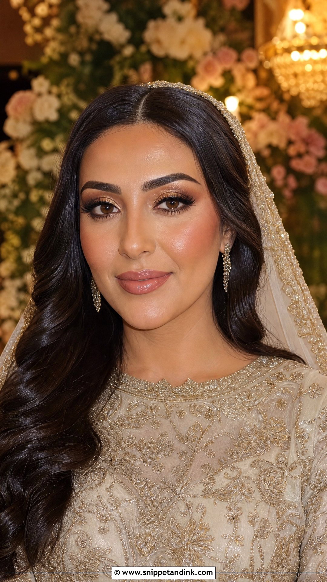Golden HD Bridal Makeup - Snippet and Ink - 20 Bridal HD Makeup Looks