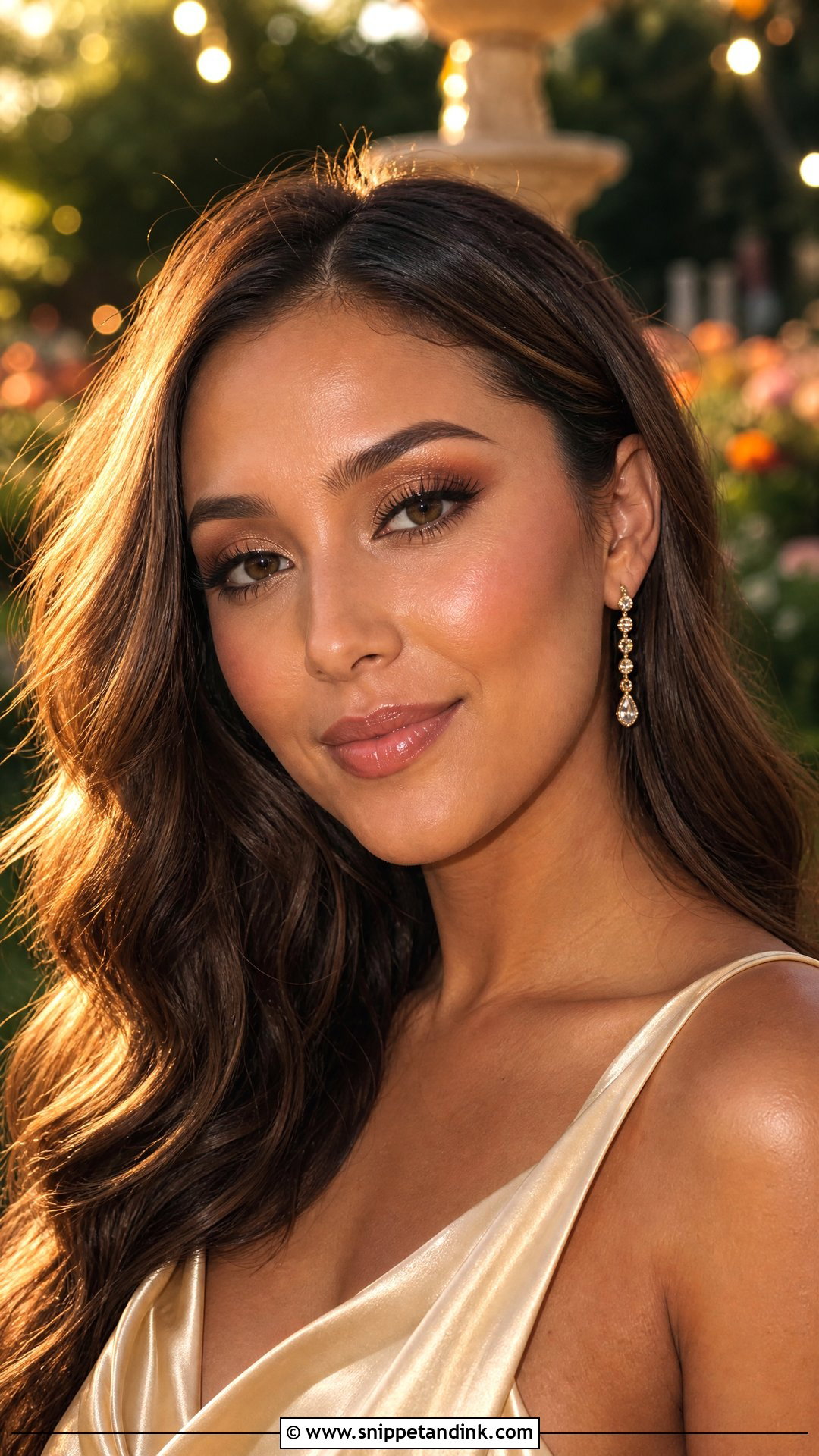 Golden Hour Garden Wedding Makeup - Snippet and Ink - 20 Garden Wedding Makeup Ideas