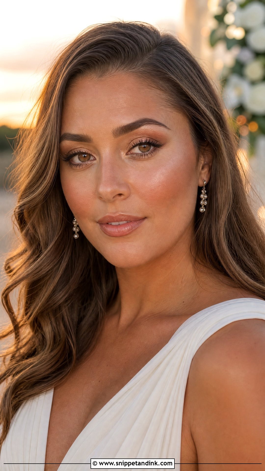 Golden Hour Wedding Makeup For Blue Eyes - Snippet and Ink - 25 Natural Glam Wedding Makeup for Blue Eyes