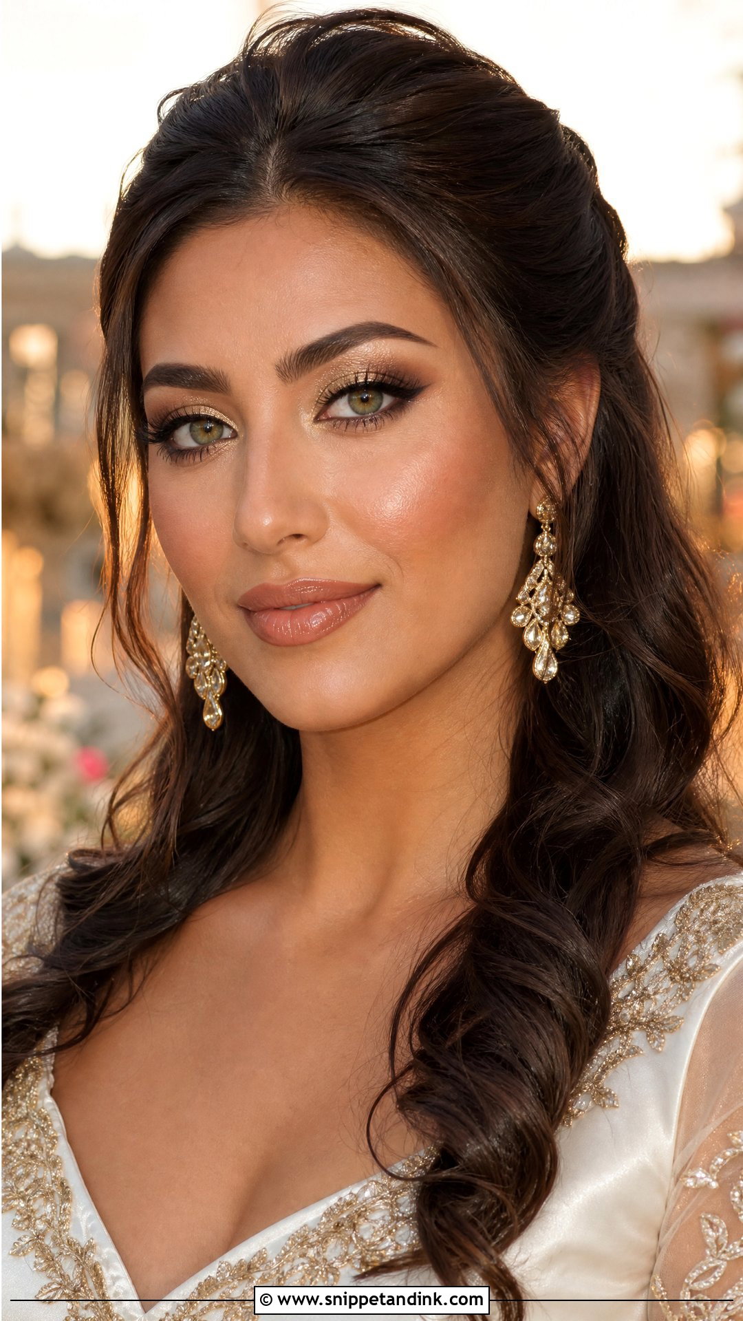 Golden Wedding Makeup for Green Eyes - Snippet and Ink - 20 Natural Wedding Make Up for Green Eyes