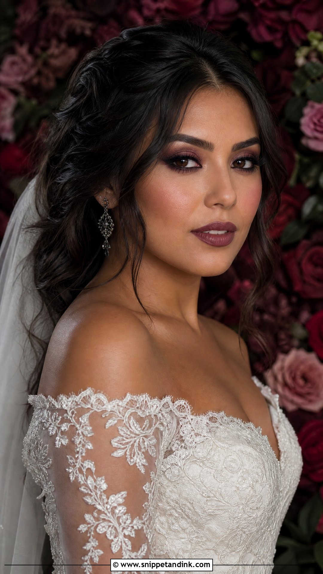 Gothic Bridal Makeup With Dark Romantic Makeup - Snippet and Ink - 25 Gothic Bridal Makeup Ideas