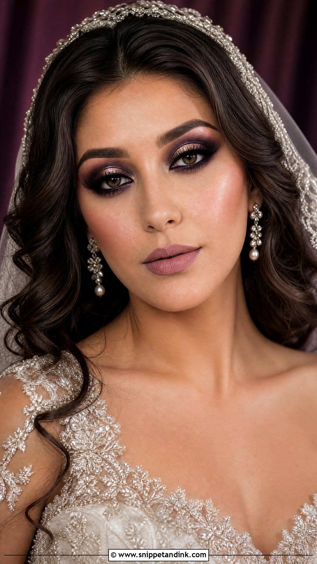 Gothic Bridal Makeup With Halo Eyes - Snippet and Ink - 25 Gothic Bridal Makeup Ideas