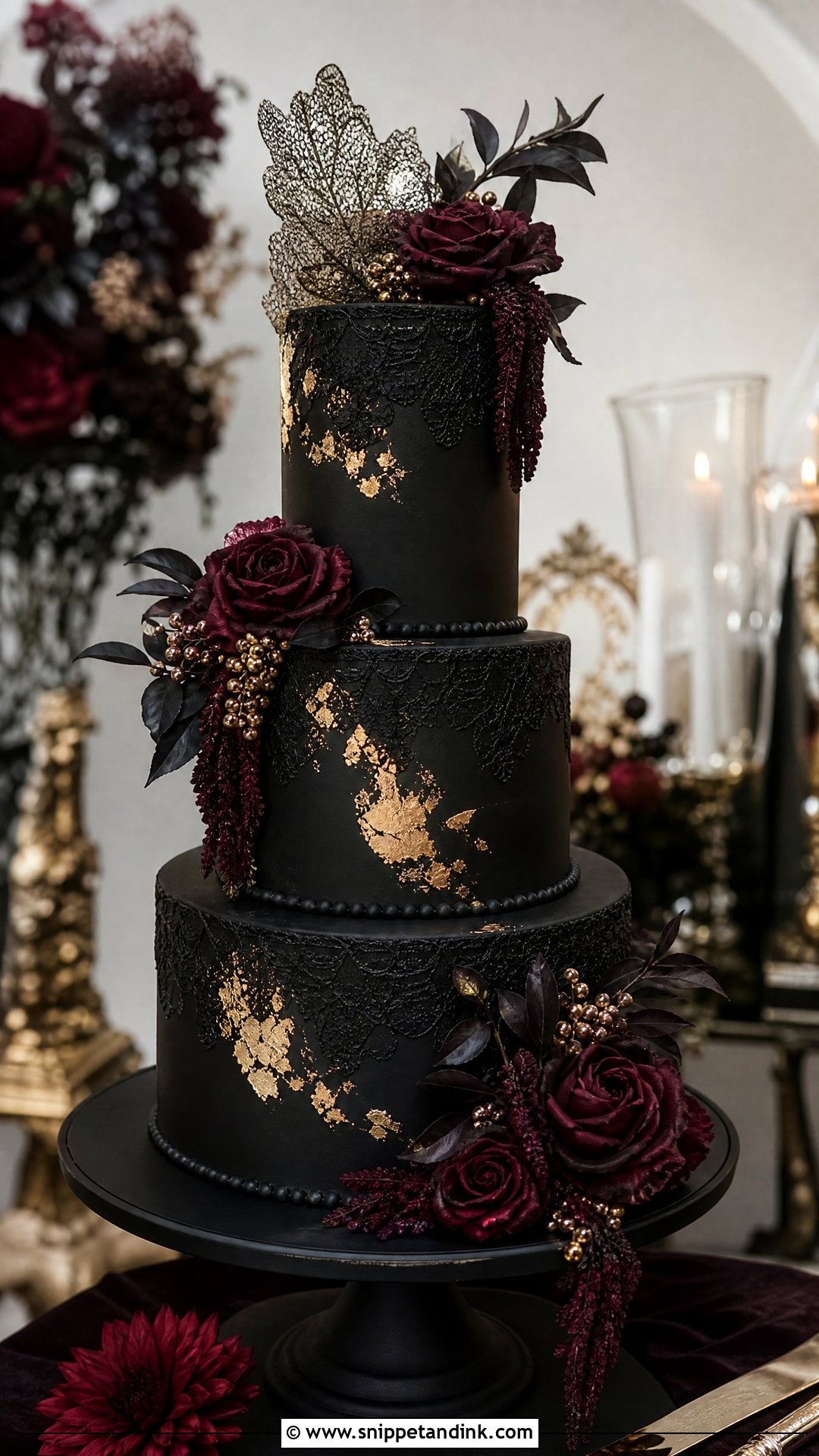 Gothic Fantasy Wedding Cake - Snippet and Ink - 30 Fantasy Cake Ideas for Wedding