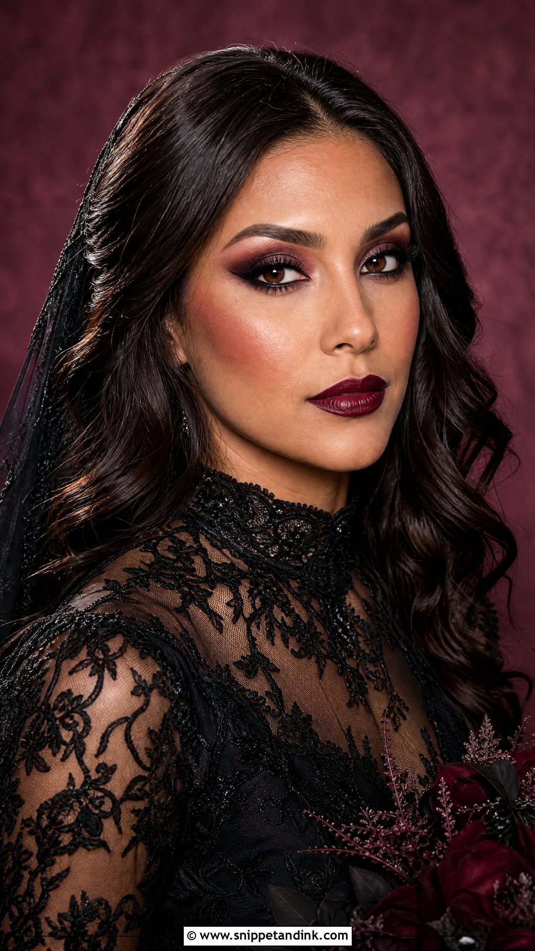 Gothic Wedding Makeup For Brown Eyes - Snippet and Ink - 25 Goth Wedding Makeup Ideas