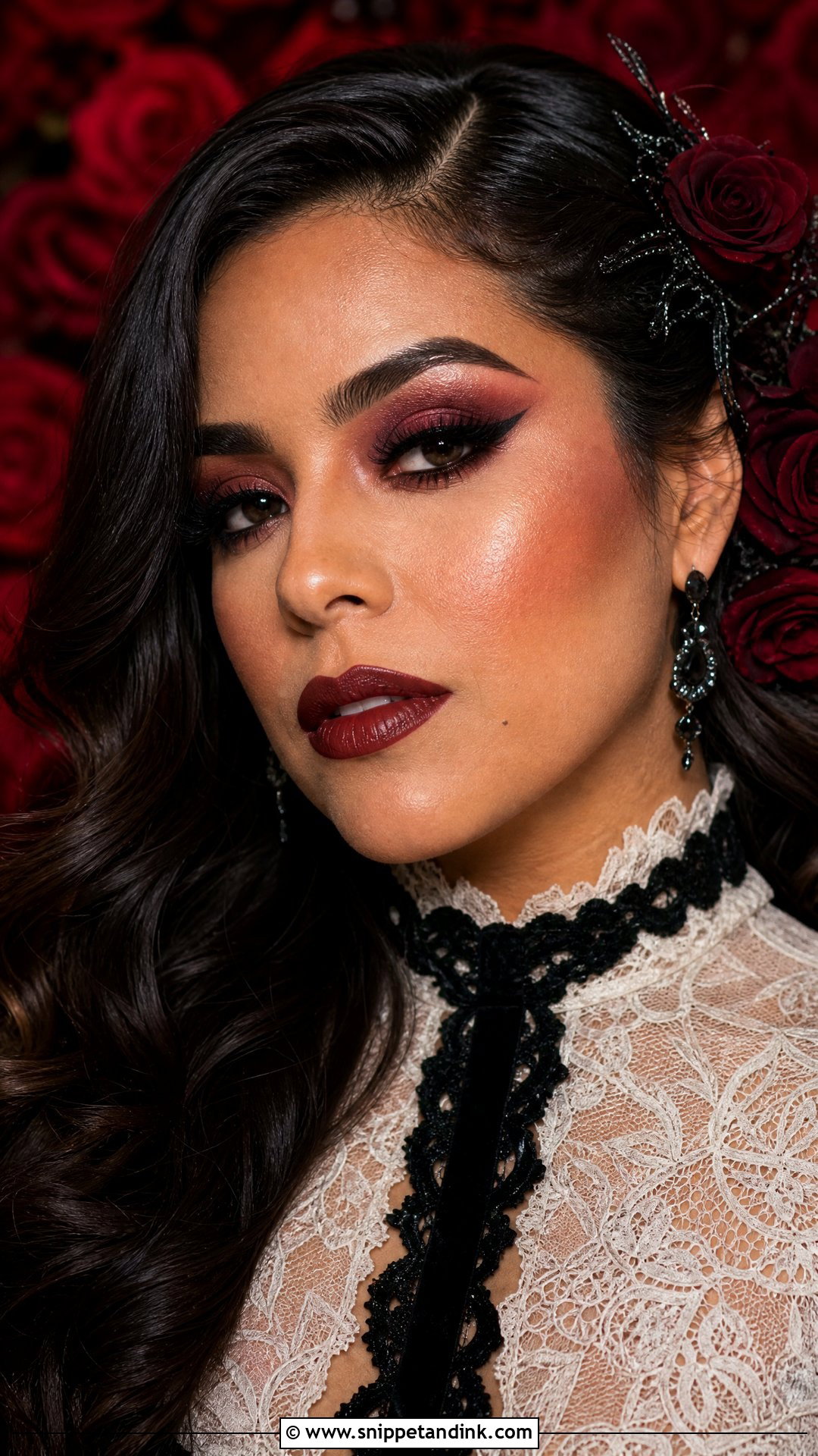 Gothic Wedding Makeup For Latina Brides - Snippet and Ink - 25 Gothic Wedding Makeup Ideas